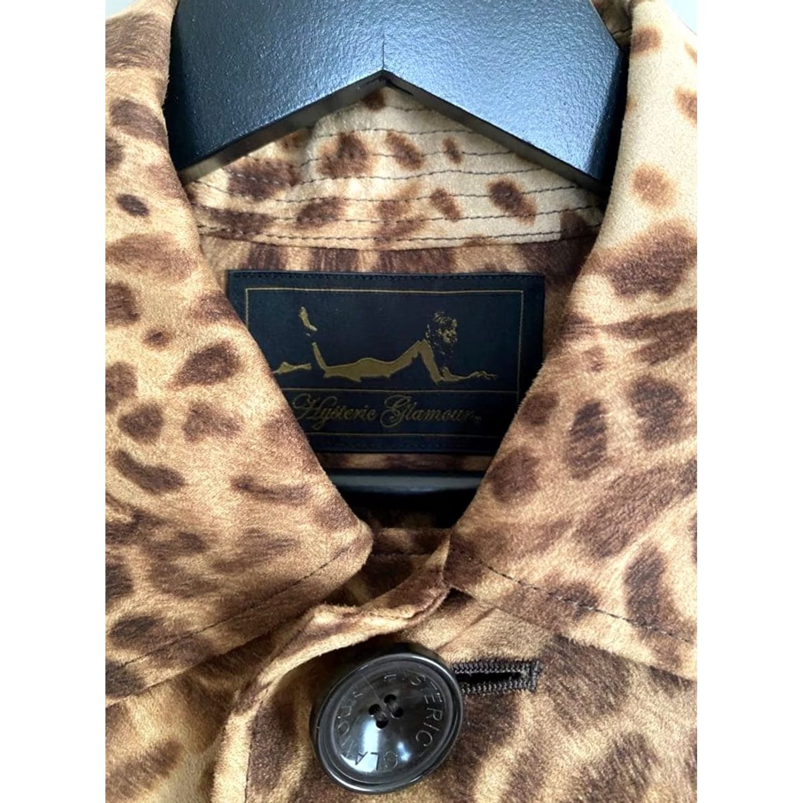 Hysteric Glamour Hysteric Glamour Leopard Print Coat Waist Belt A-Line Made in Japan Free Womens Size ONE SIZE - 5 Thumbnail