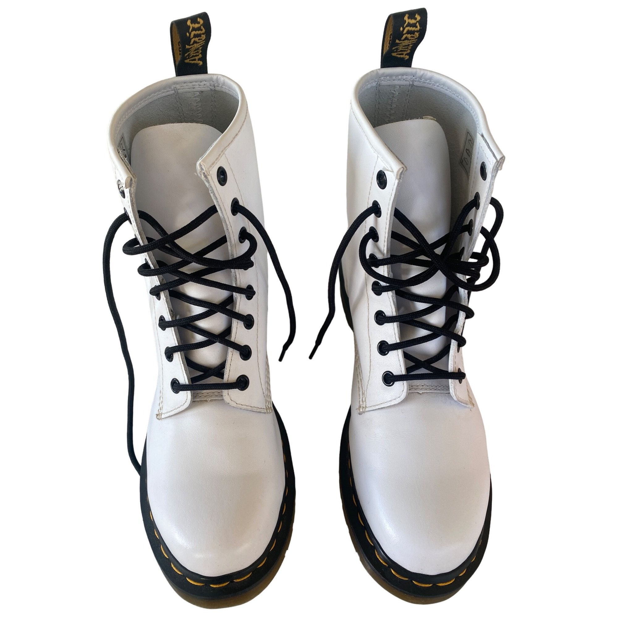 Dr. Martens New Dr. Martens W's 10 EU 42 Smooth Leather Lace Up Boots Wh Size US 10 / IT 40 - 7 Thumbnail