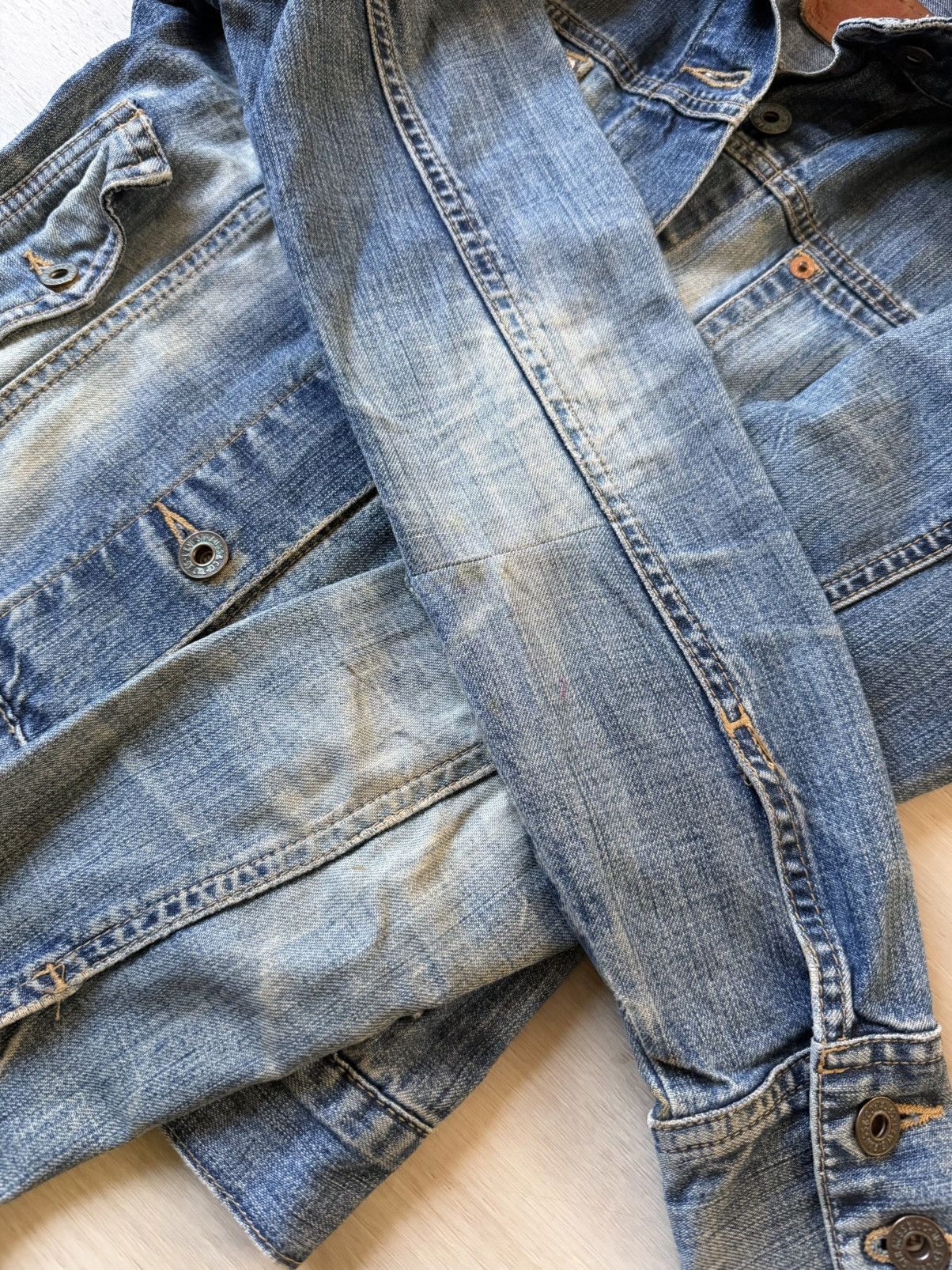 Levi's Vintage Levis Denim Trucker Jacket Sz Small Made In USA Size S / US 4 / IT 40 - 5 Thumbnail