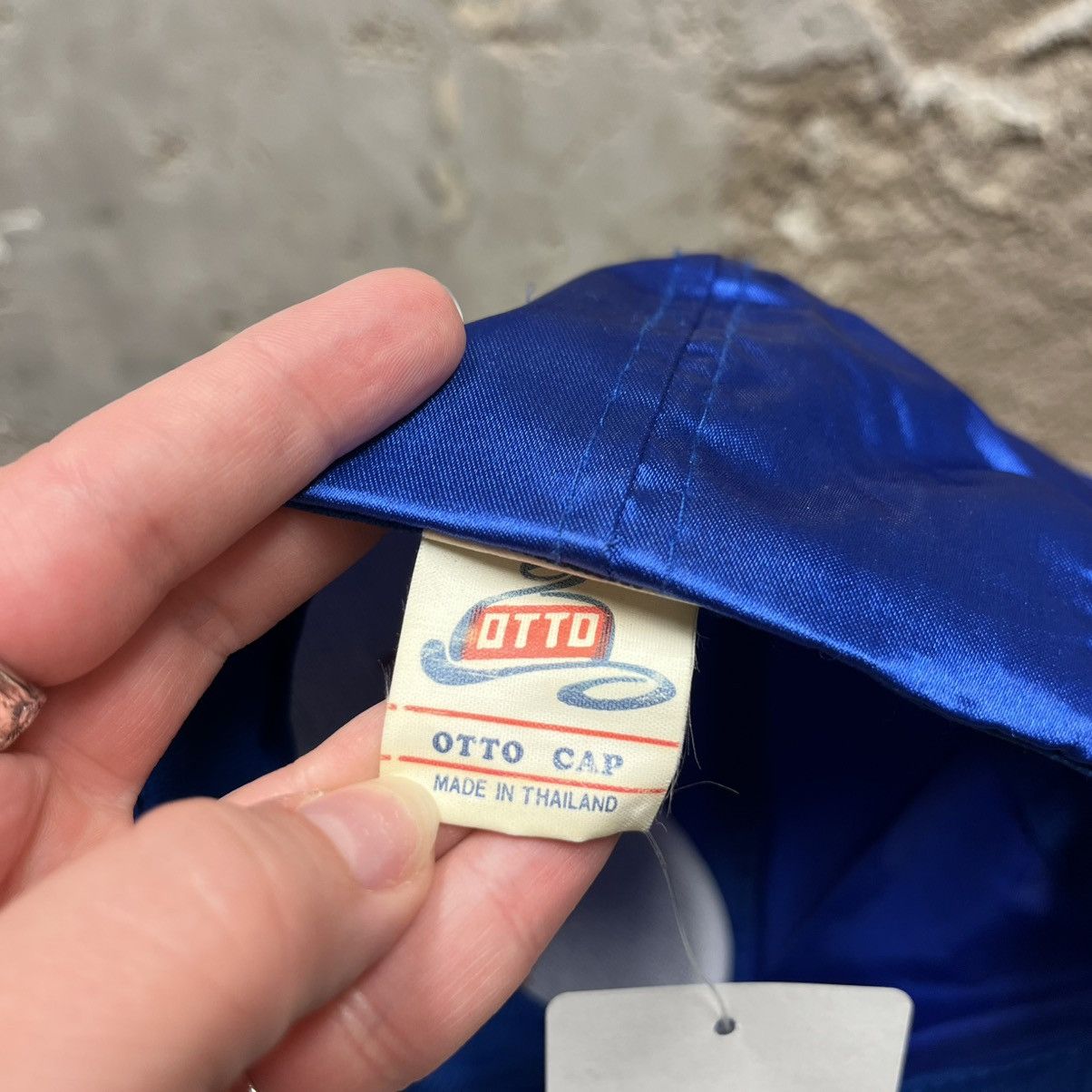 Vintage Vintage 1990s Silky Satin Blue Operation Desert Storm Hat Size ONE SIZE - 7 Thumbnail