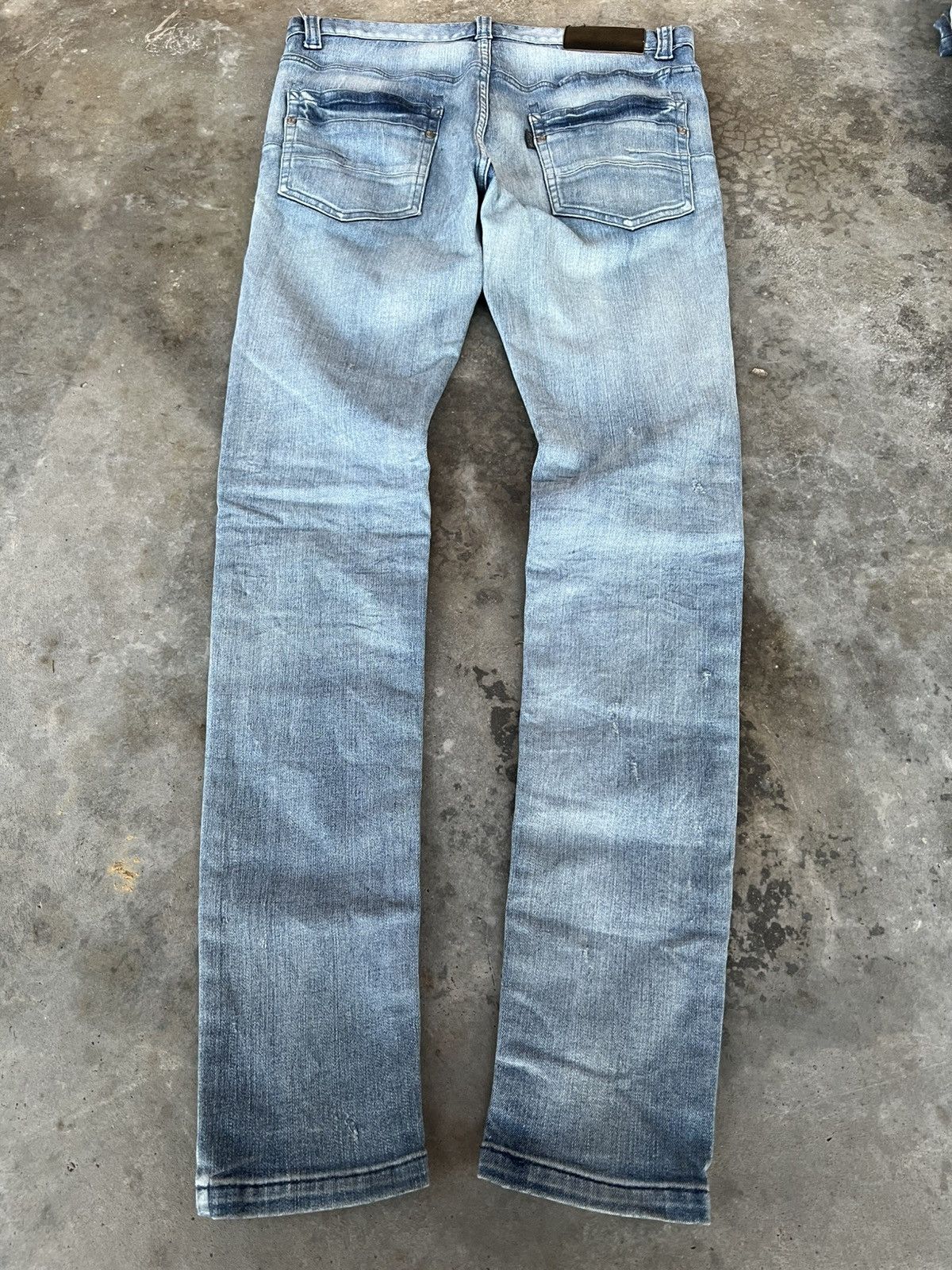 If Six Was Nine × Tornado Mart TORNADO MART FADED WASHED DISTRESS JEANS VERY RARE Size US 32 / EU 48 - 2 Thumbnail