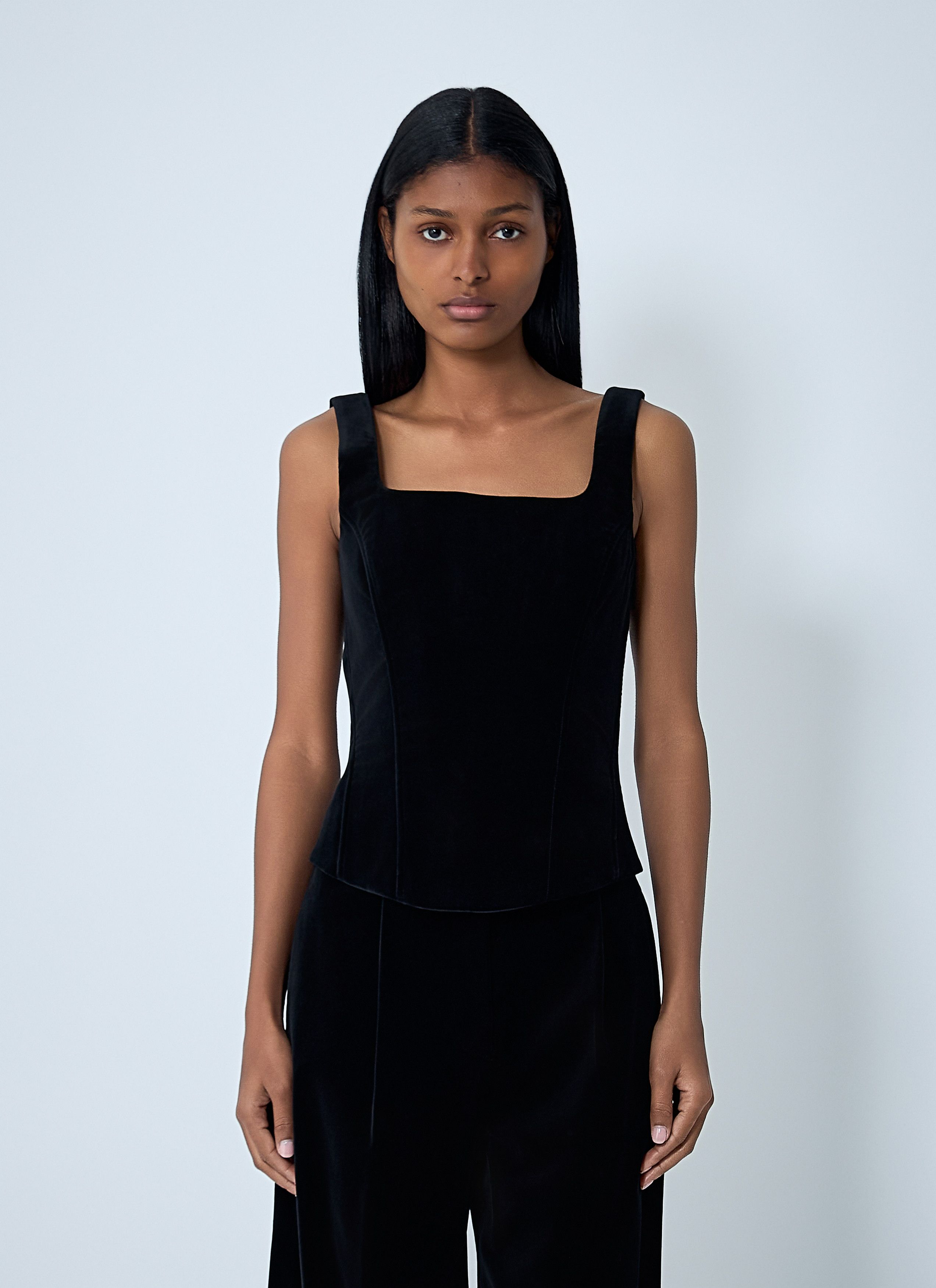 Max Mara Velvet Top Size M / US 6-8 / IT 42-44 - 1 Thumbnail