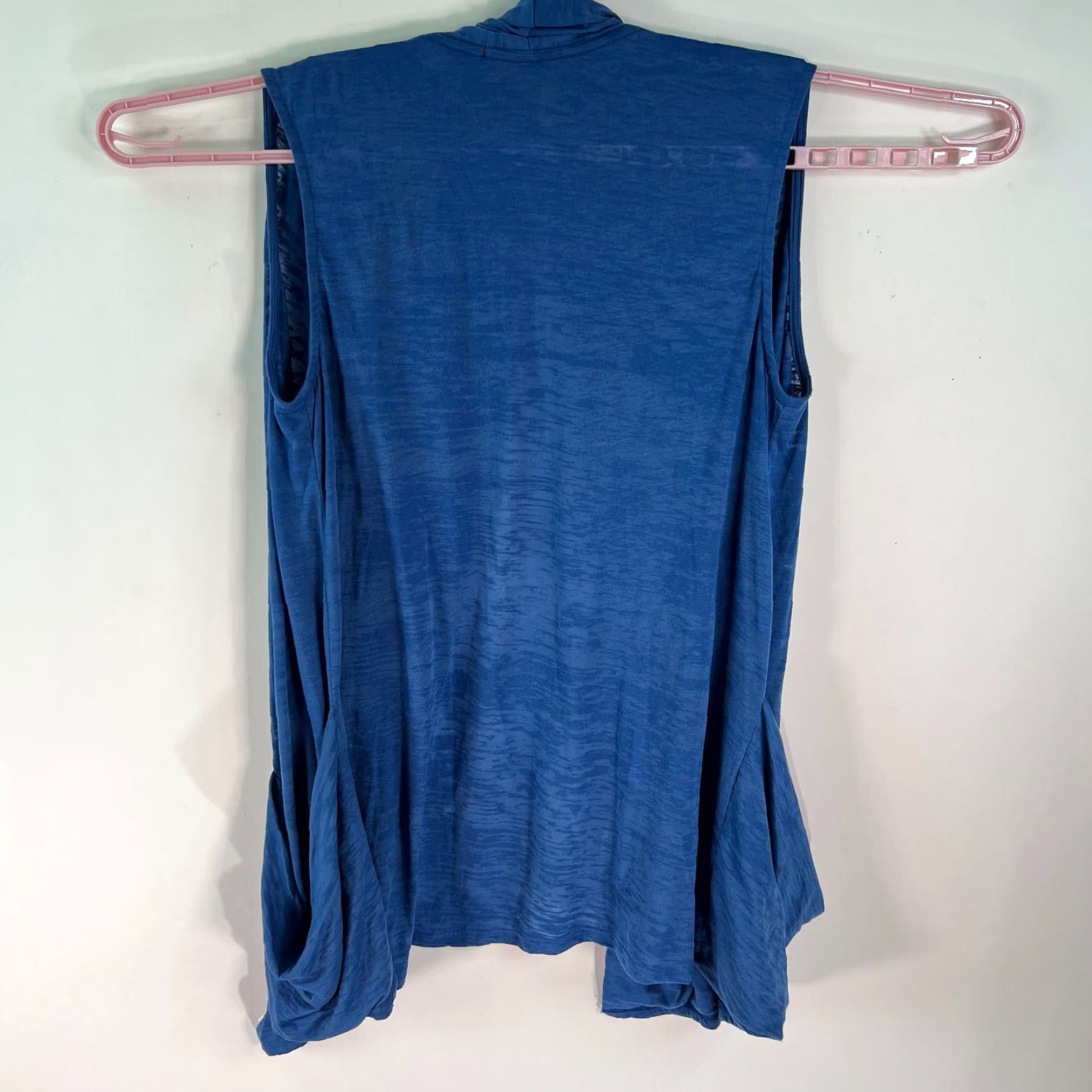 Vintage Alternative Cardigan Womens Sleeveless Open Front Casual Blue XL Size XL / US 12-14 / IT 48-50 - 2 Thumbnail