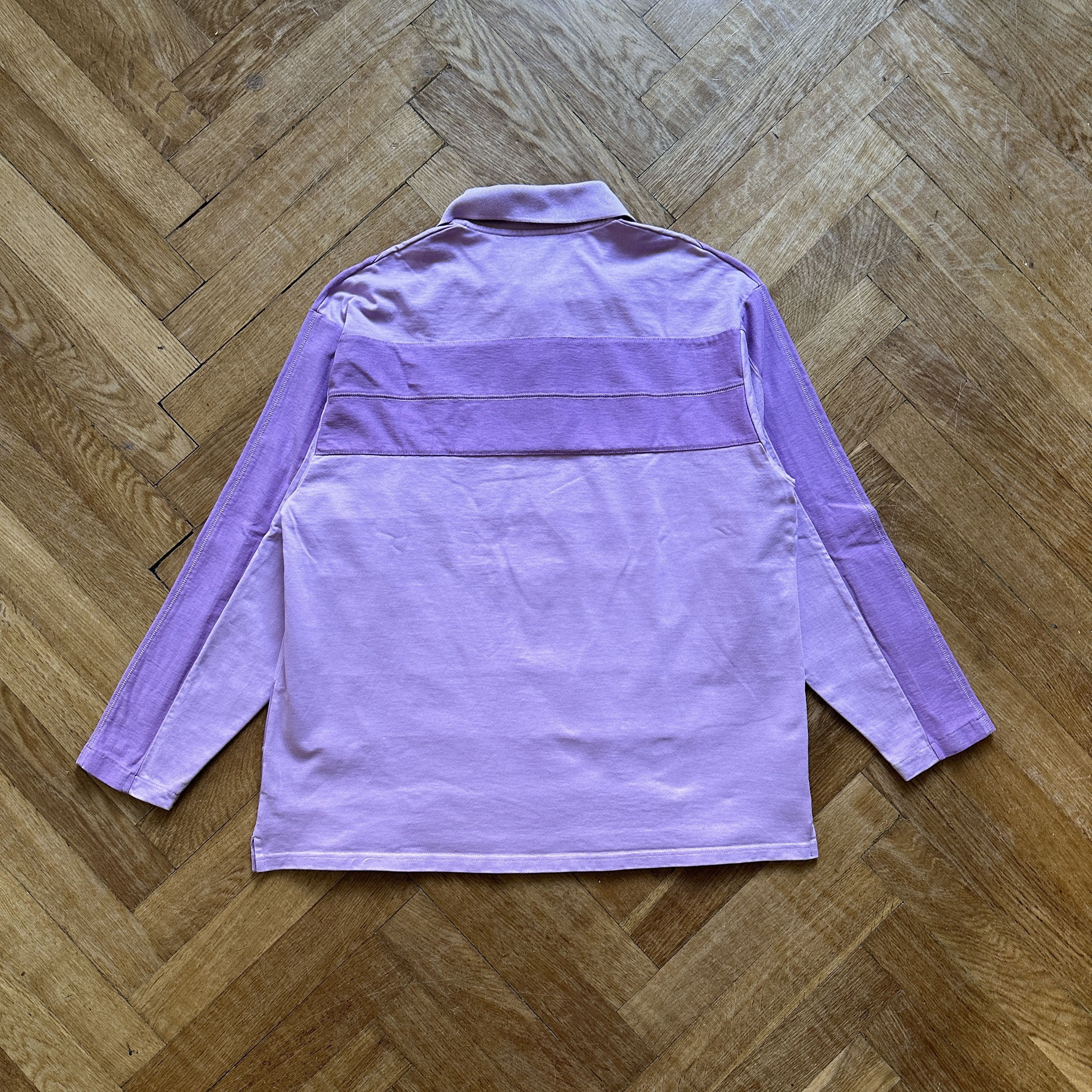 Jacquemus Purple Striped Polo Longsleeve Size US XL / EU 56 / 4 - 2 Thumbnail