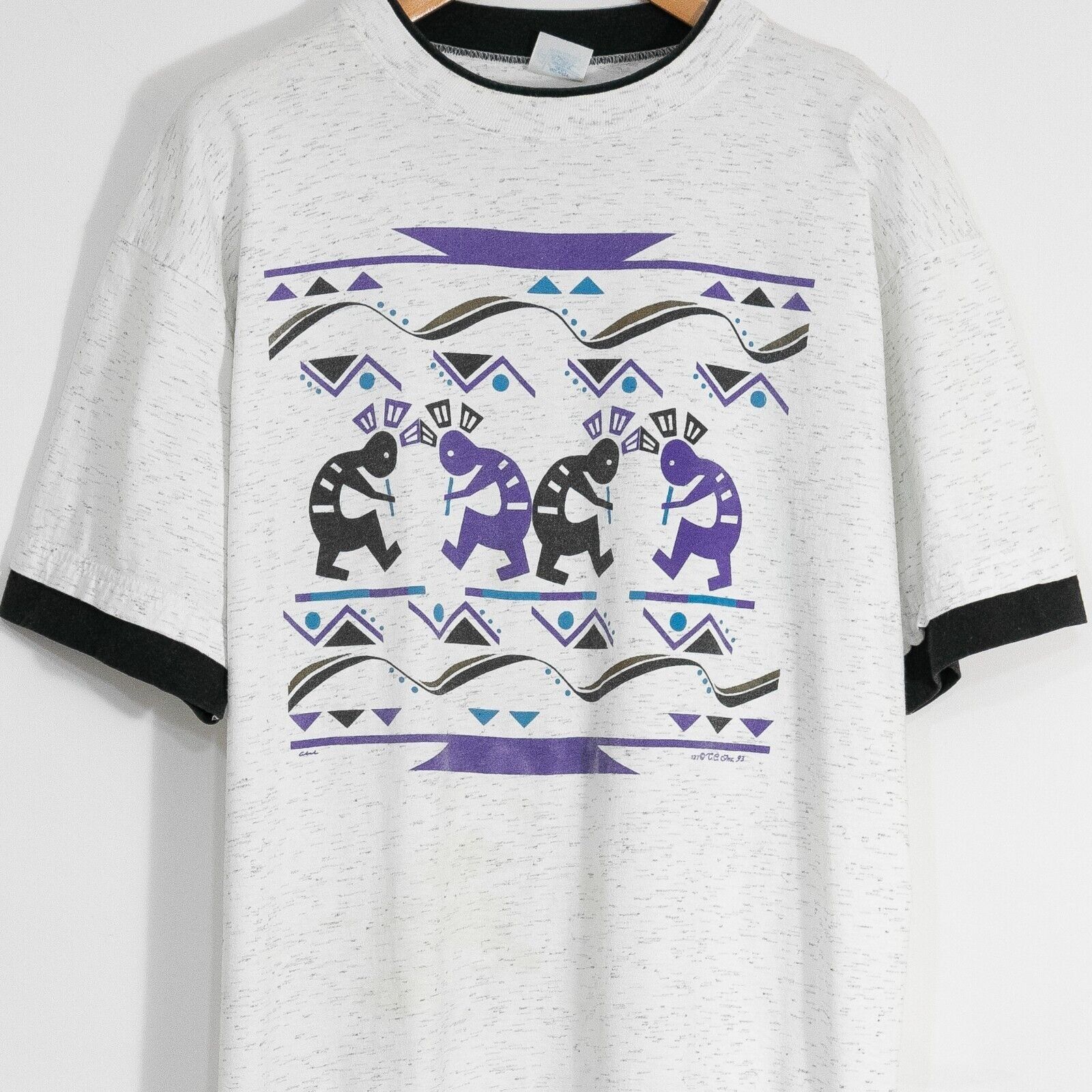 Vintage Vintage 90s Kokopelli Art T Shirt XL - Native American Size US XL / EU 56 / 4 - 2 Thumbnail