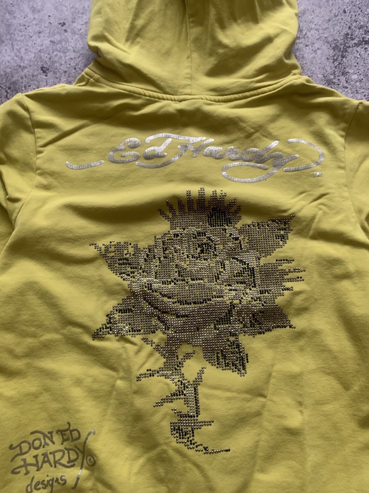 Ed Hardy 🔥ED HARDY Y2K ZIP UP HOODIE Size S / US 4 / IT 40 - 6 Thumbnail