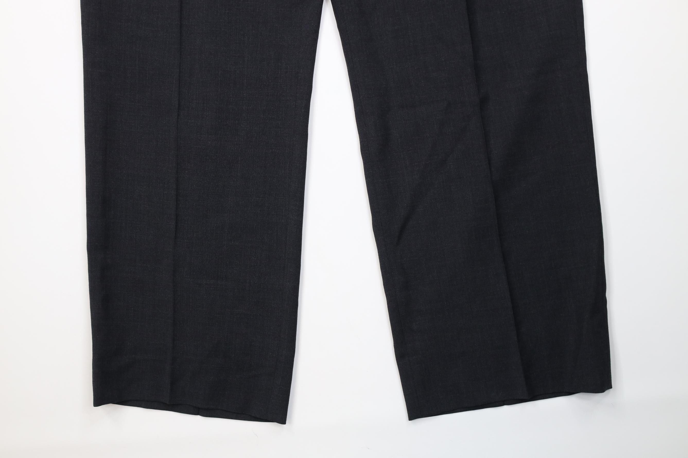 Vintage Vintage 90s Streetwear Wide Leg Chino Pants Dark Gray Size US 38 / EU 54 - 4 Thumbnail
