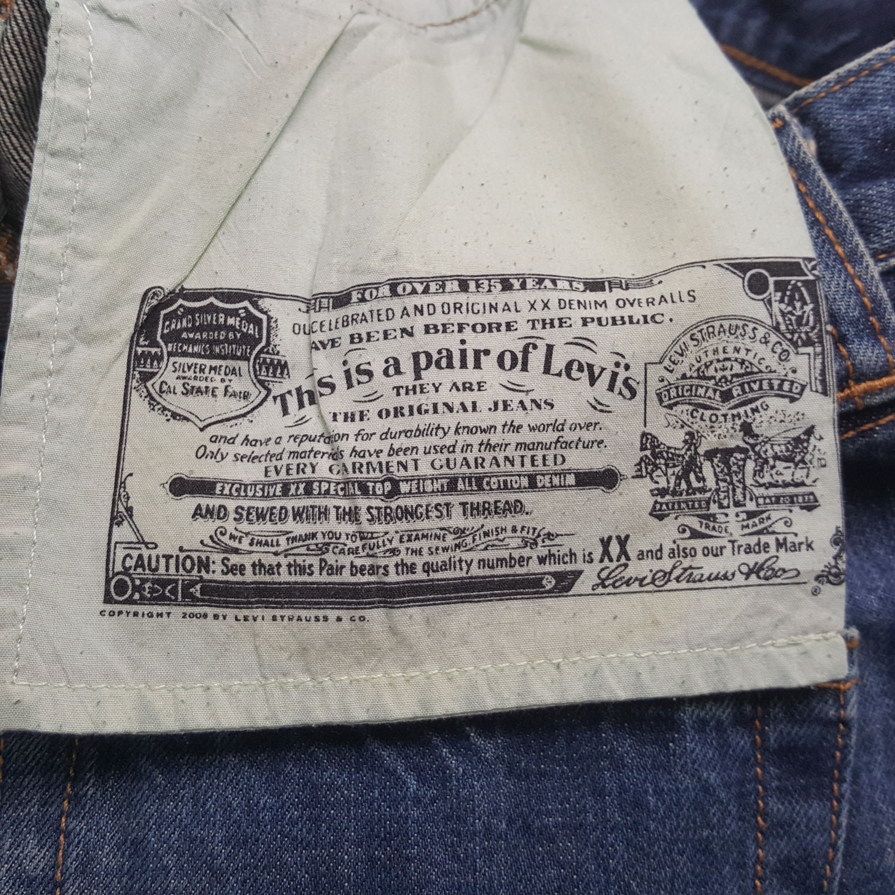 Levi's Levis 501 Streetwear Style Jeans RR8 Size US 32 / EU 48 - 14 Thumbnail
