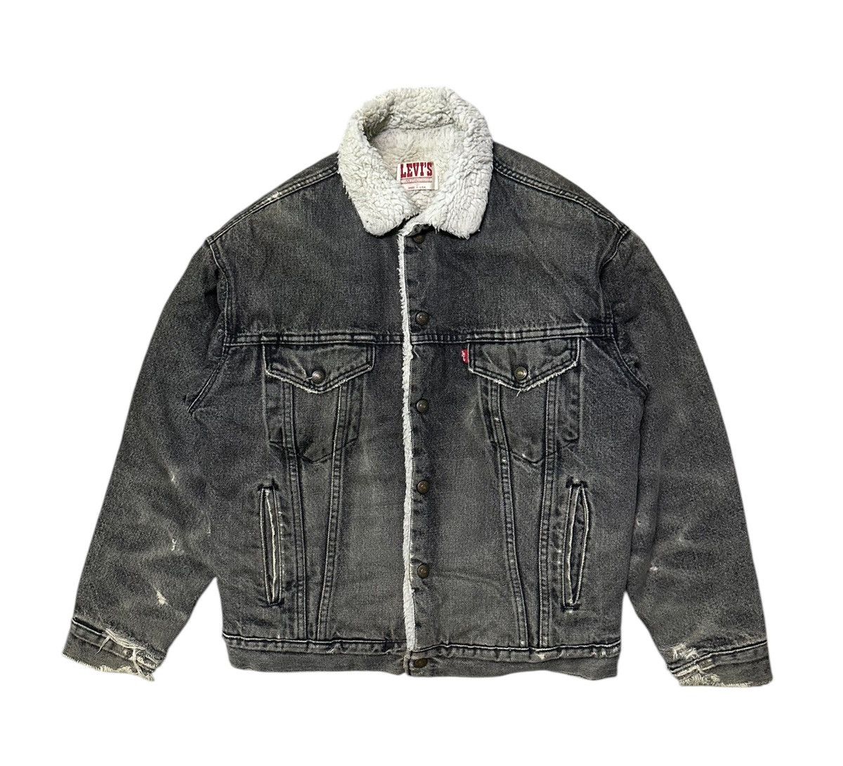 Vintage Levis sherpa trucker denim jacket