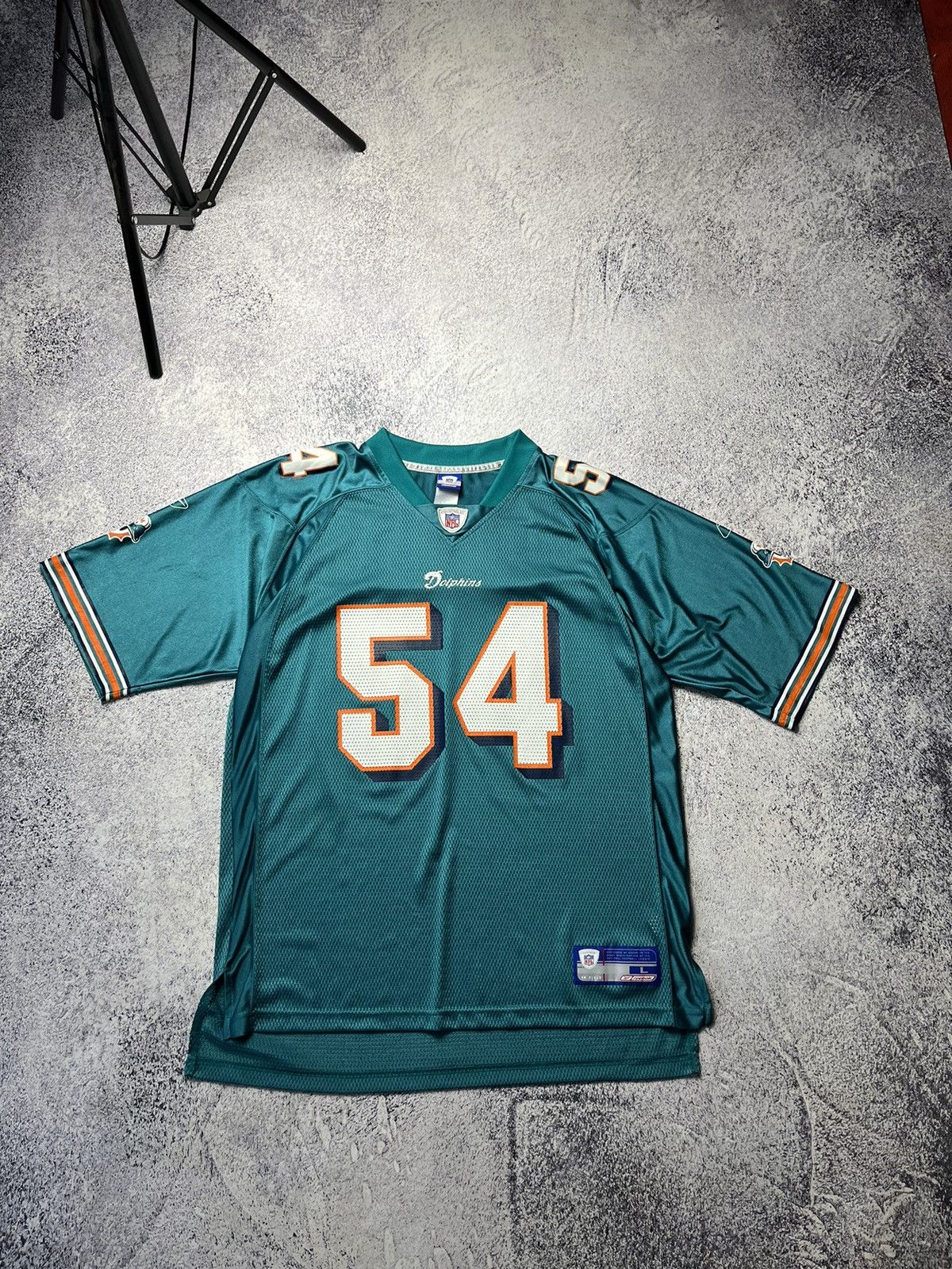 Reebok Vintage Miami Dolphins Jersey #54 Thomas NFL Football Reebok Size US L / EU 52-54 / 3 - 1 Thumbnail