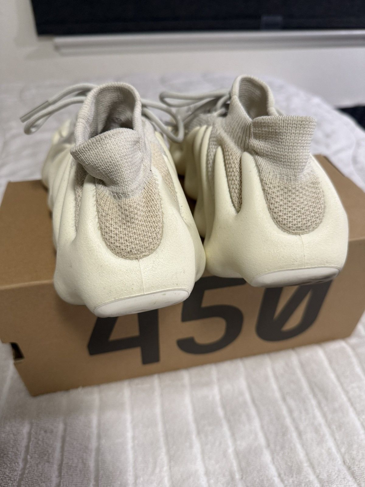 Yeezy Men’s Size 10 U.S. adidas Yeezy 450 Cloud White Sneakers Size US 10 / EU 43 - 5 Thumbnail