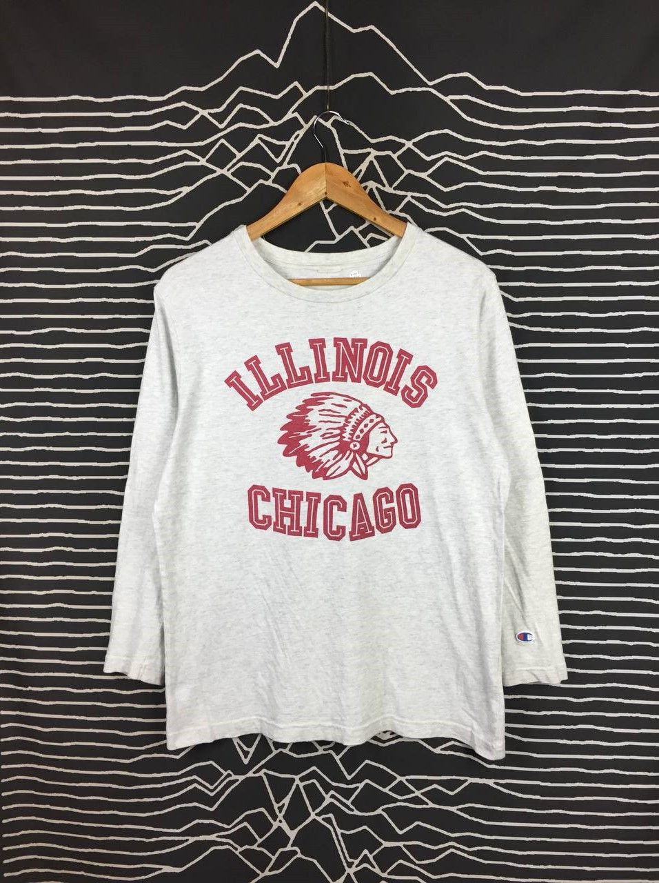 Champion Champion Illinois Chicago Vintage Collegiate Long Sleeve Tee Size US M / EU 48-50 / 2 - 2 Thumbnail