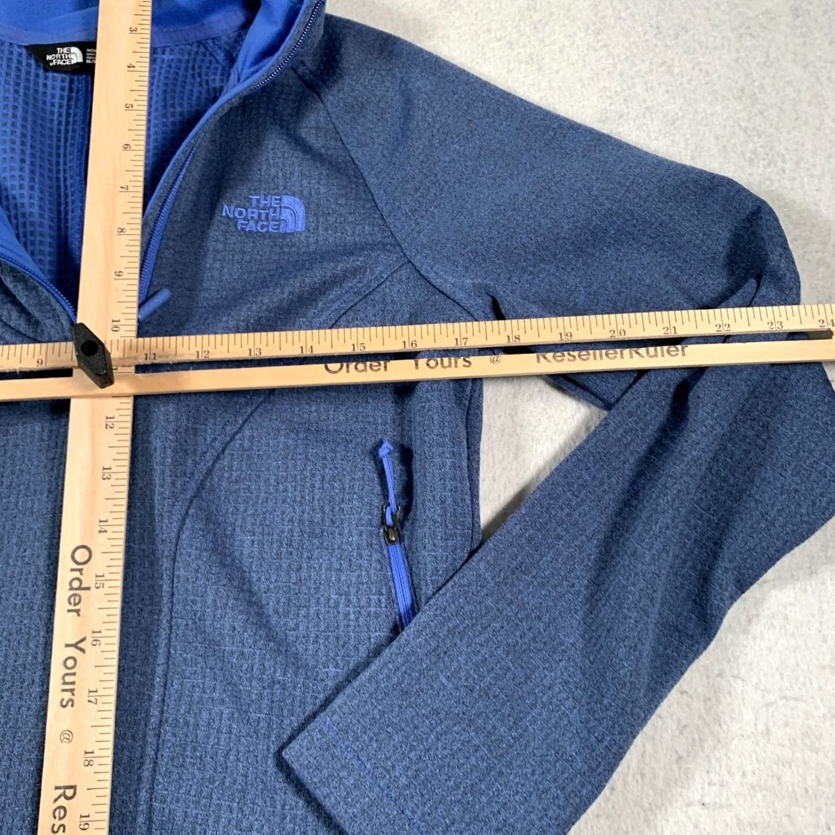The North Face The North Face Jacket Womens M Blue Full Zip Casual Regular Size Middle-Length Polyester Lined Solid Coat/Outer Shell Mens? Size M / US 6-8 / IT 42-44 - 7 Thumbnail