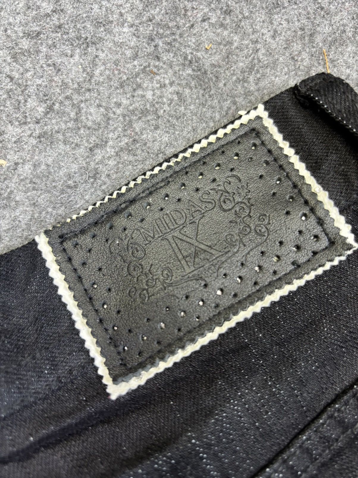 Japanese Brand 💥Flare💥Midas9 Rip&Repair Style Flare Denim F776 Size US 29 - 14 Thumbnail