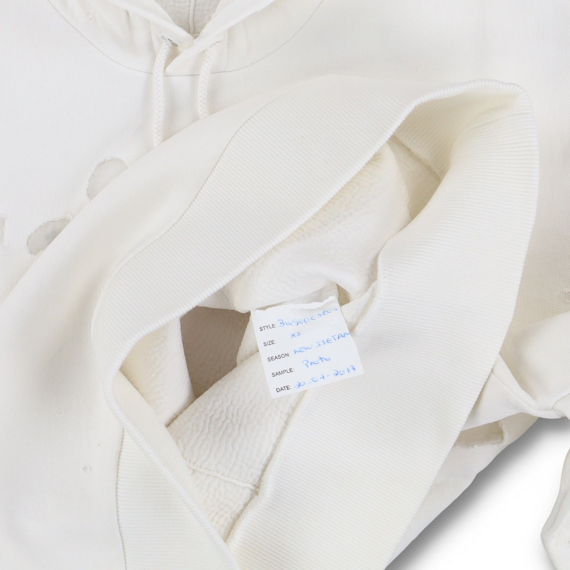 Givenchy White Fuchsia Destroyed Logo Oversized Hoodie Size US XS / EU 42 / 0 - 3 Thumbnail