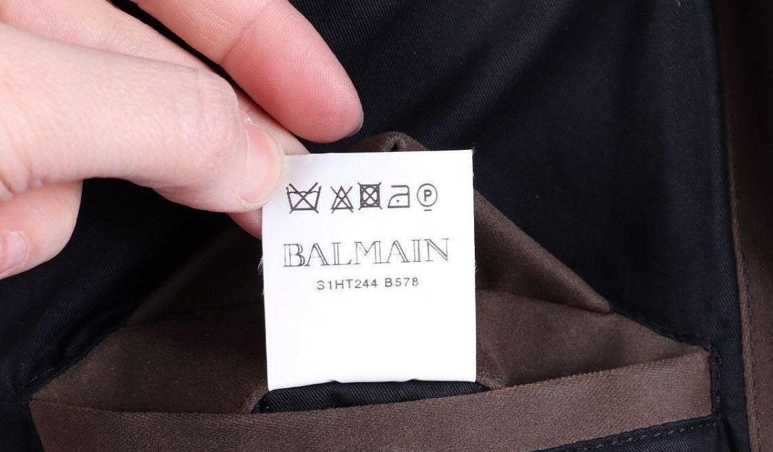 Balmain Balmain Cotton Asymmetrical Zip-Up Jacket Size US L / EU 52-54 / 3 - 6 Thumbnail