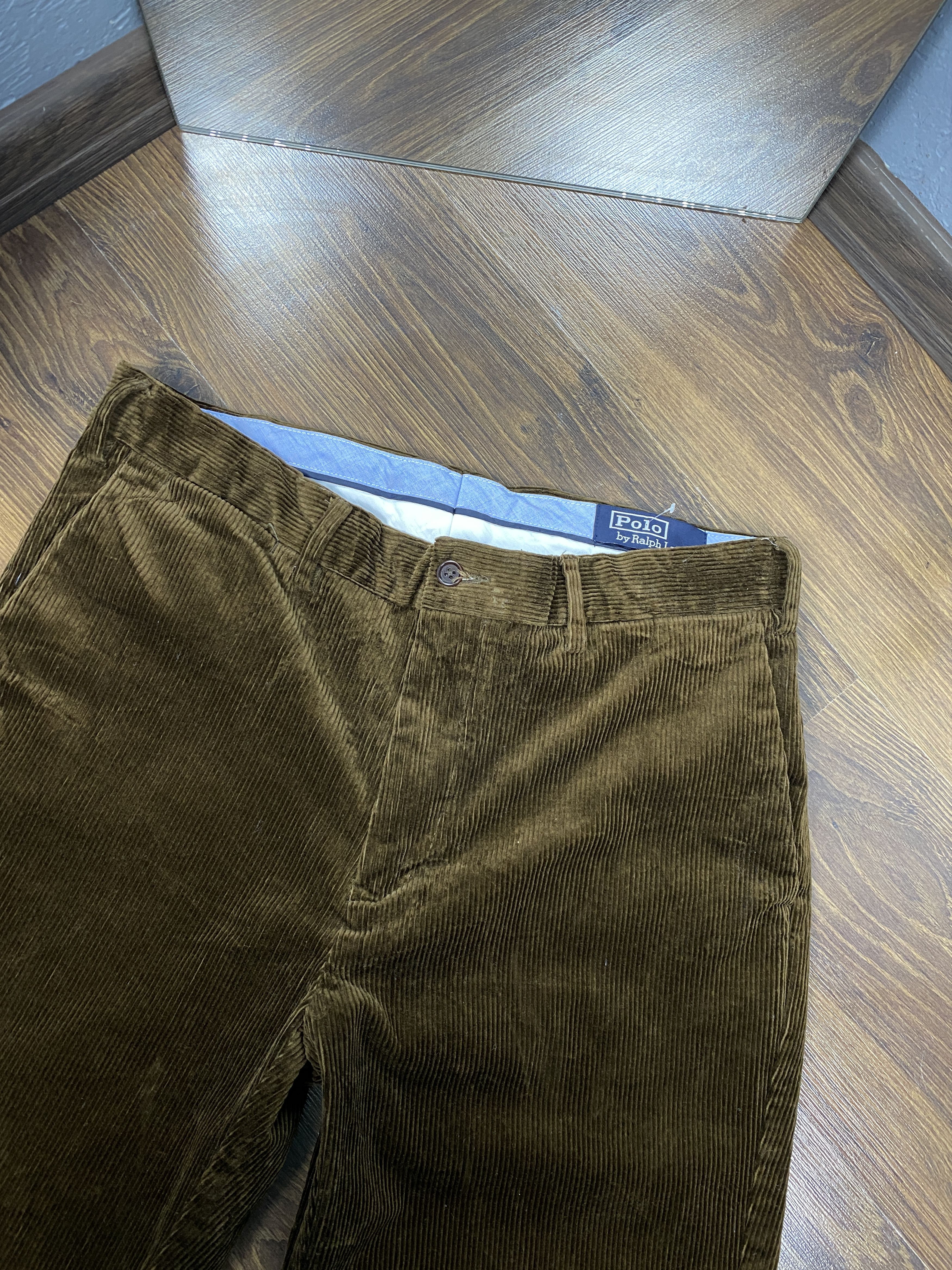 Polo Ralph Lauren × Ralph Lauren × Vintage Polo Ralph Lauren vintage corduroy pants trousers Size US 34 / EU 50 - 2 Thumbnail
