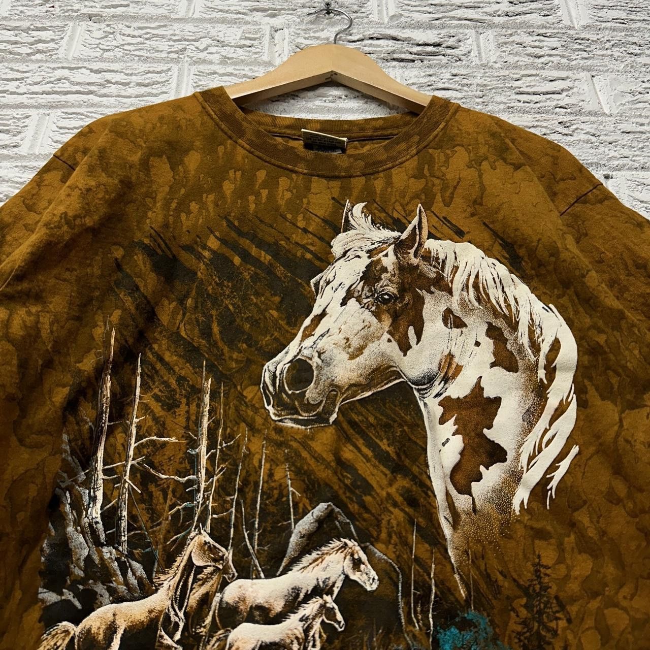 Vintage Vintage Made in USA Mountain Style Horse Shirt Medium Size US M / EU 48-50 / 2 - 1 Thumbnail