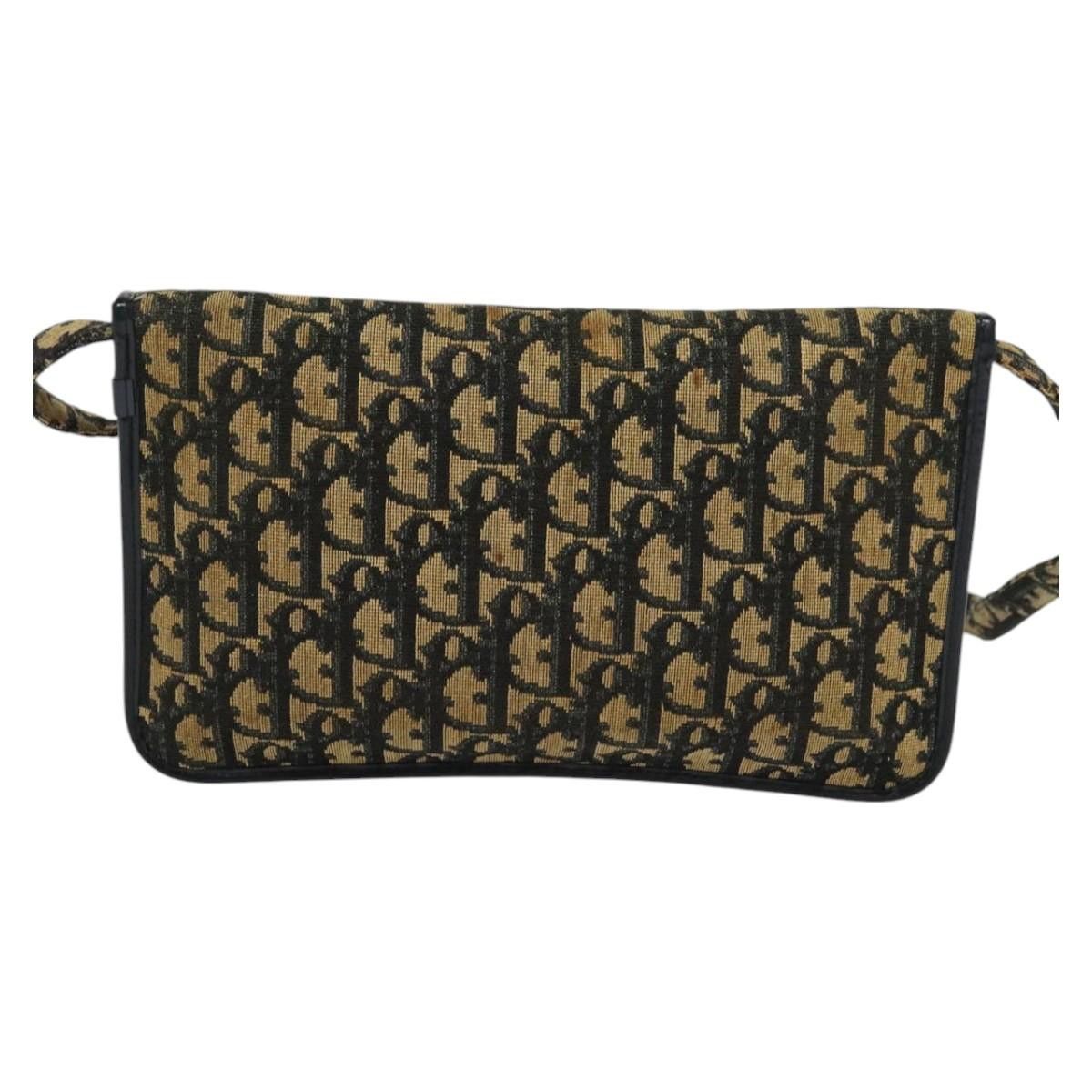 Dior DIOR Trotter Canvas Shoulder Bag Navy Size ONE SIZE - 3 Thumbnail
