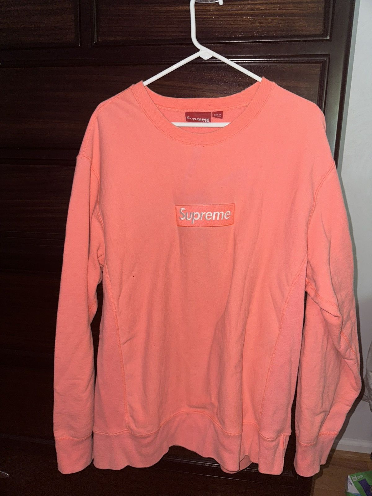 Supreme Supreme Box Logo Crewneck (FW18) Size US XL / EU 56 / 4 - 1 Thumbnail