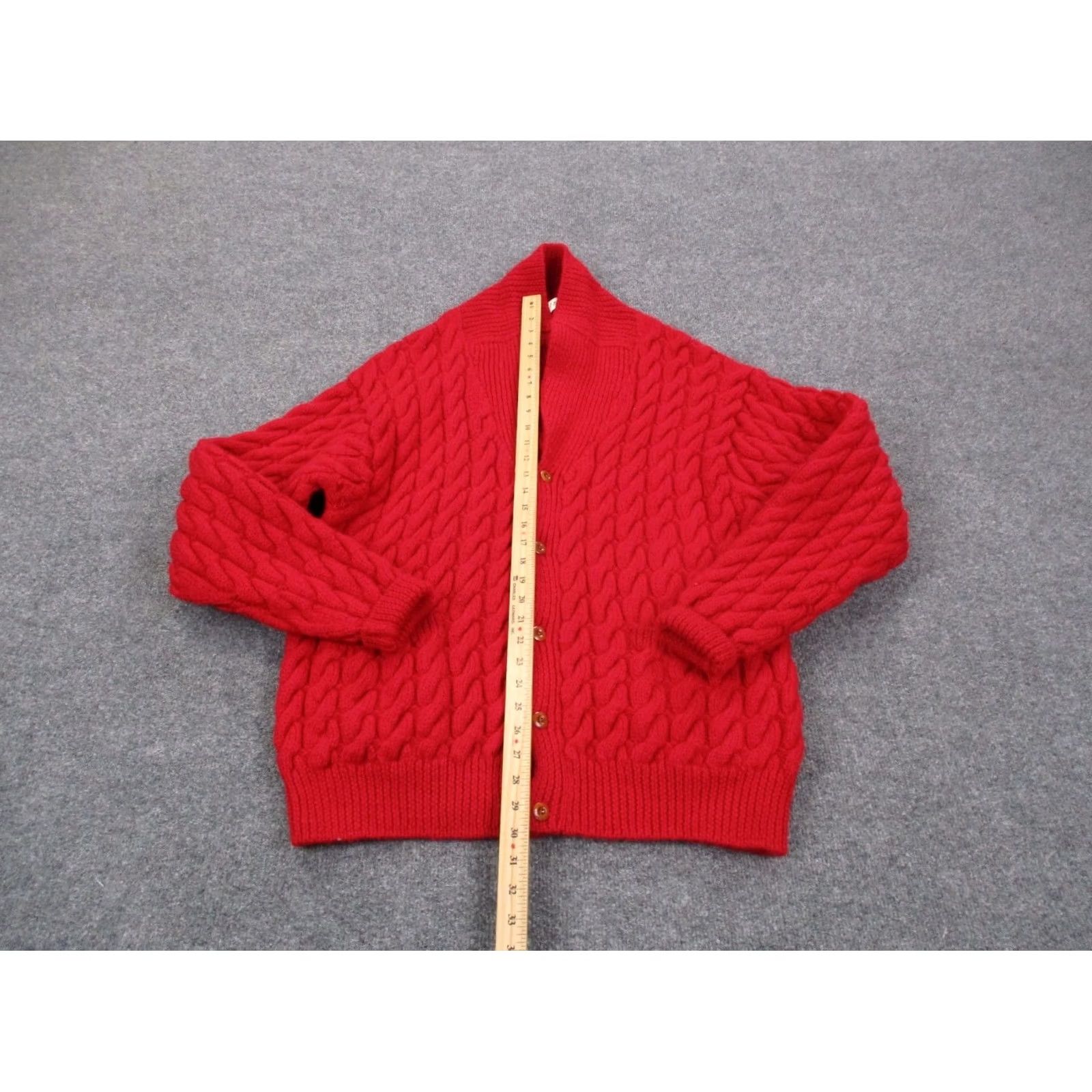 Orvis Orvis Sweater Men L Red Wool Heavy Fisherman Cardigan Knit Outdoor Casual Size US L / EU 52-54 / 3 - 3 Thumbnail