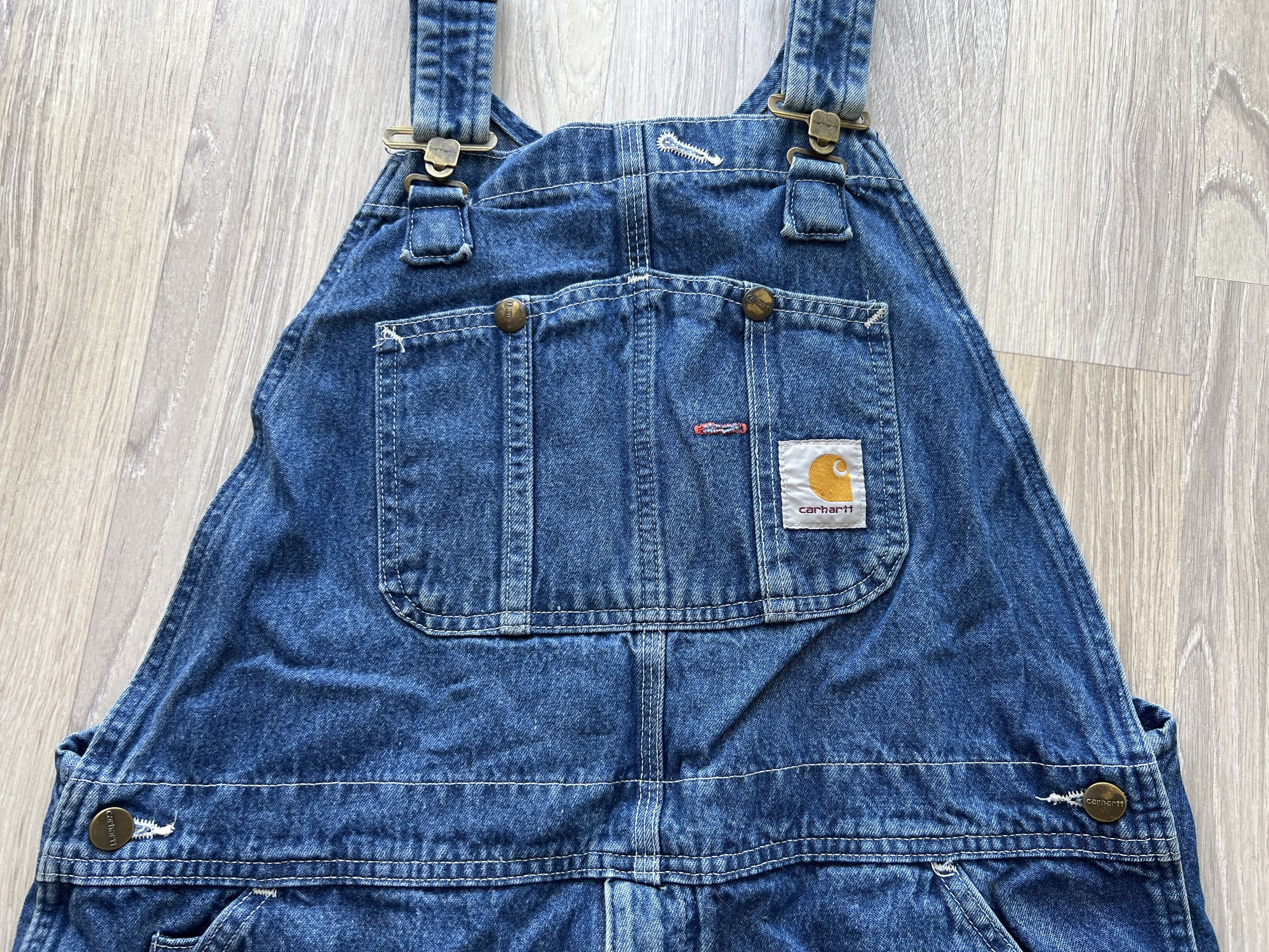 Carhartt VINTAGE CARHARTT BIB OVERALL WORK DENIM PANTS 38x32 Size US 38 / EU 54 - 7 Thumbnail