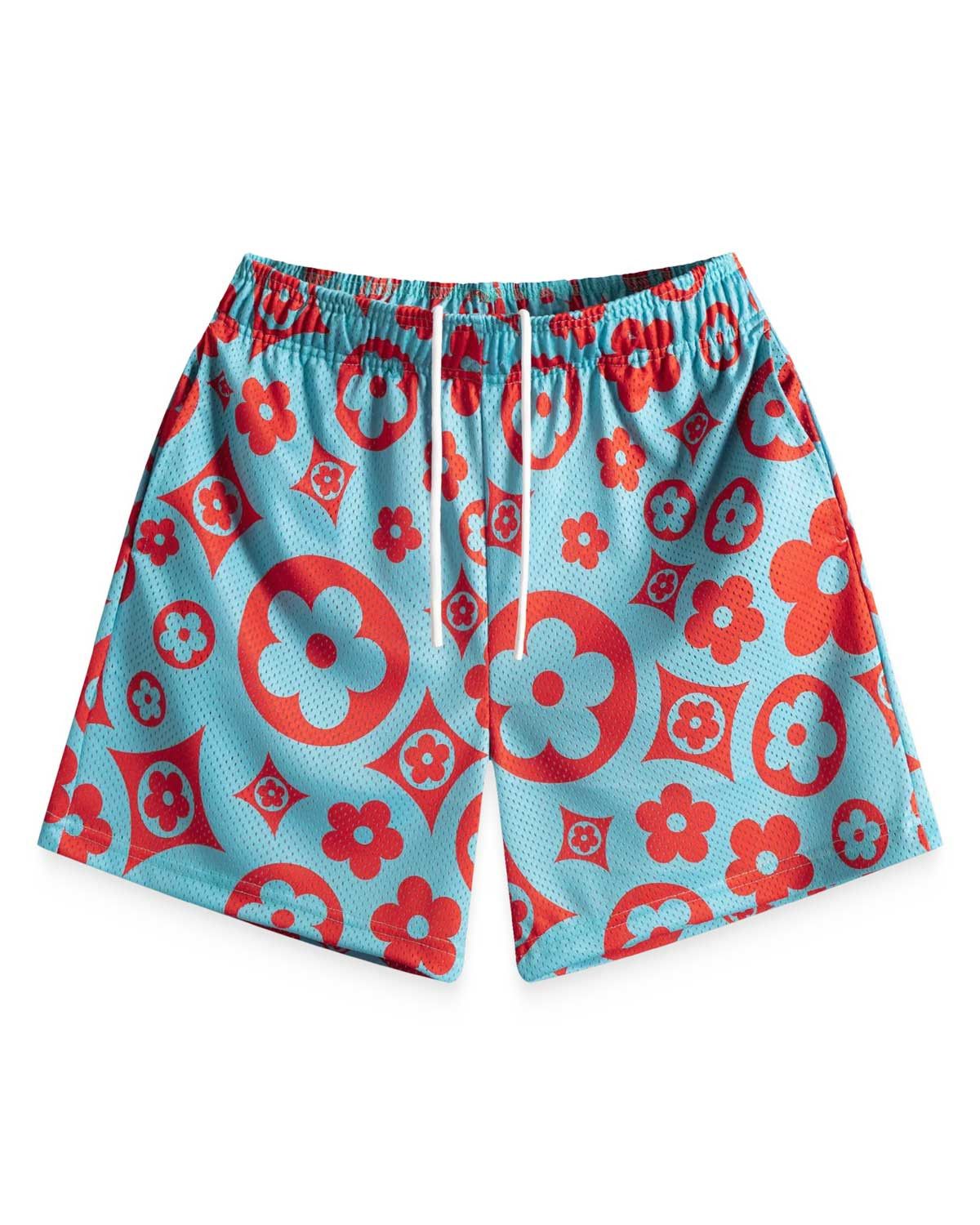 Bravest Studios Flower Shorts Turquoise/Red Size US 34 / EU 50 - 1 Preview
