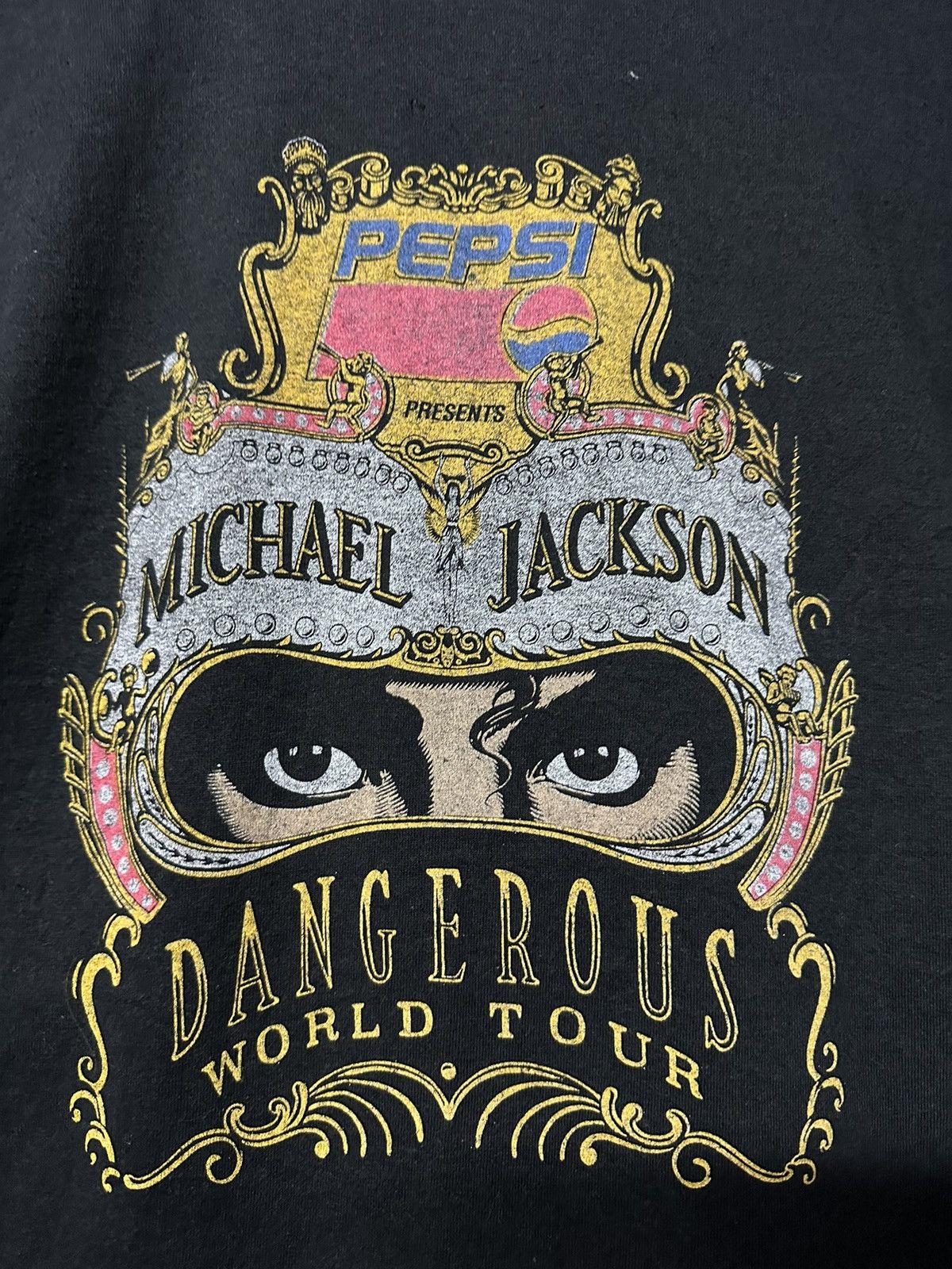 Band Tees Vintage 90s Michael Jackson World Tour Sun Faded Tee Size US L / EU 52-54 / 3 - 2 Thumbnail