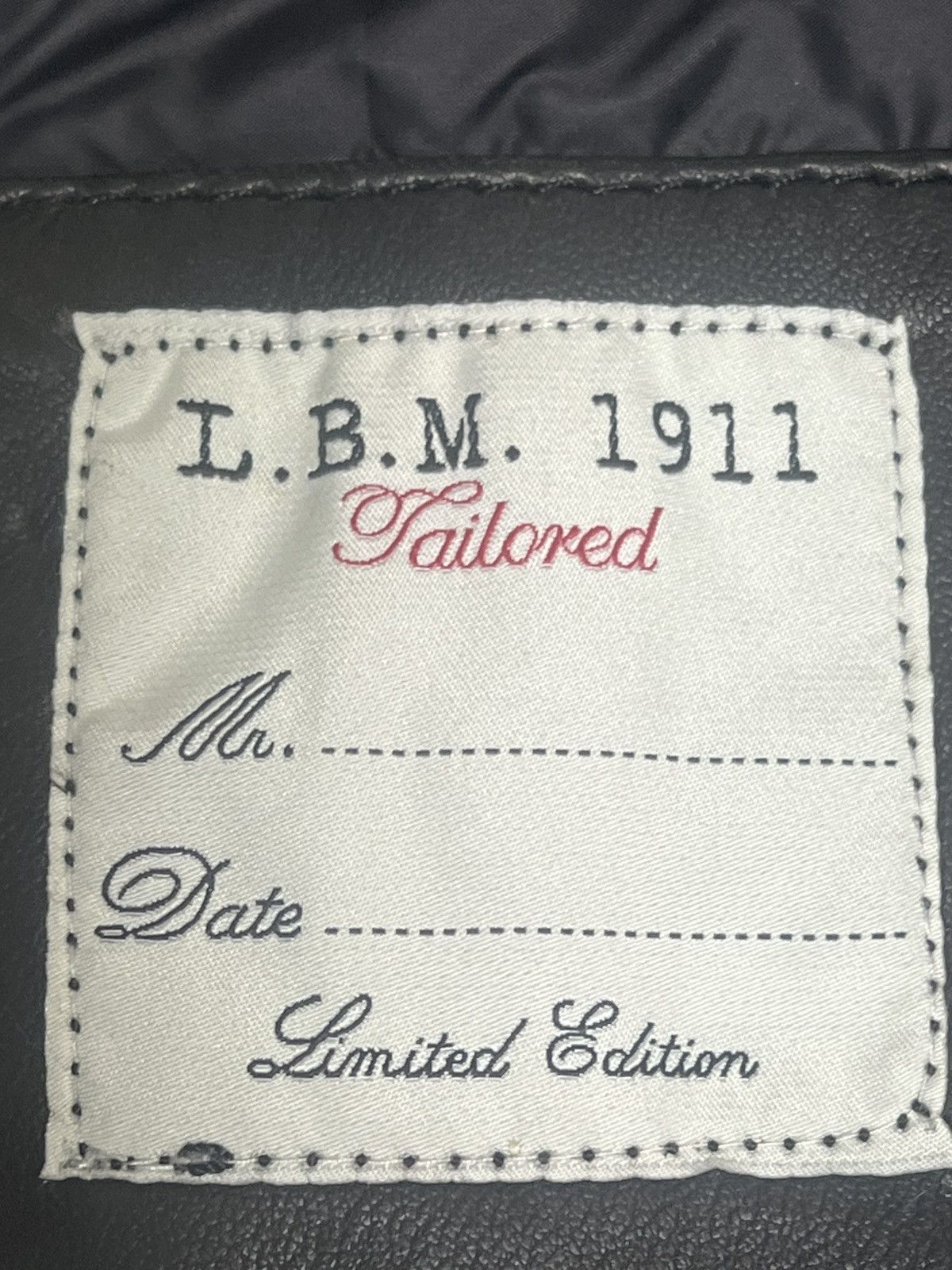 L.B.M. 1911 LBM 1911 Men’s Leather Jacket Limited Edition NWT Size US M / EU 48-50 / 2 - 10 Thumbnail