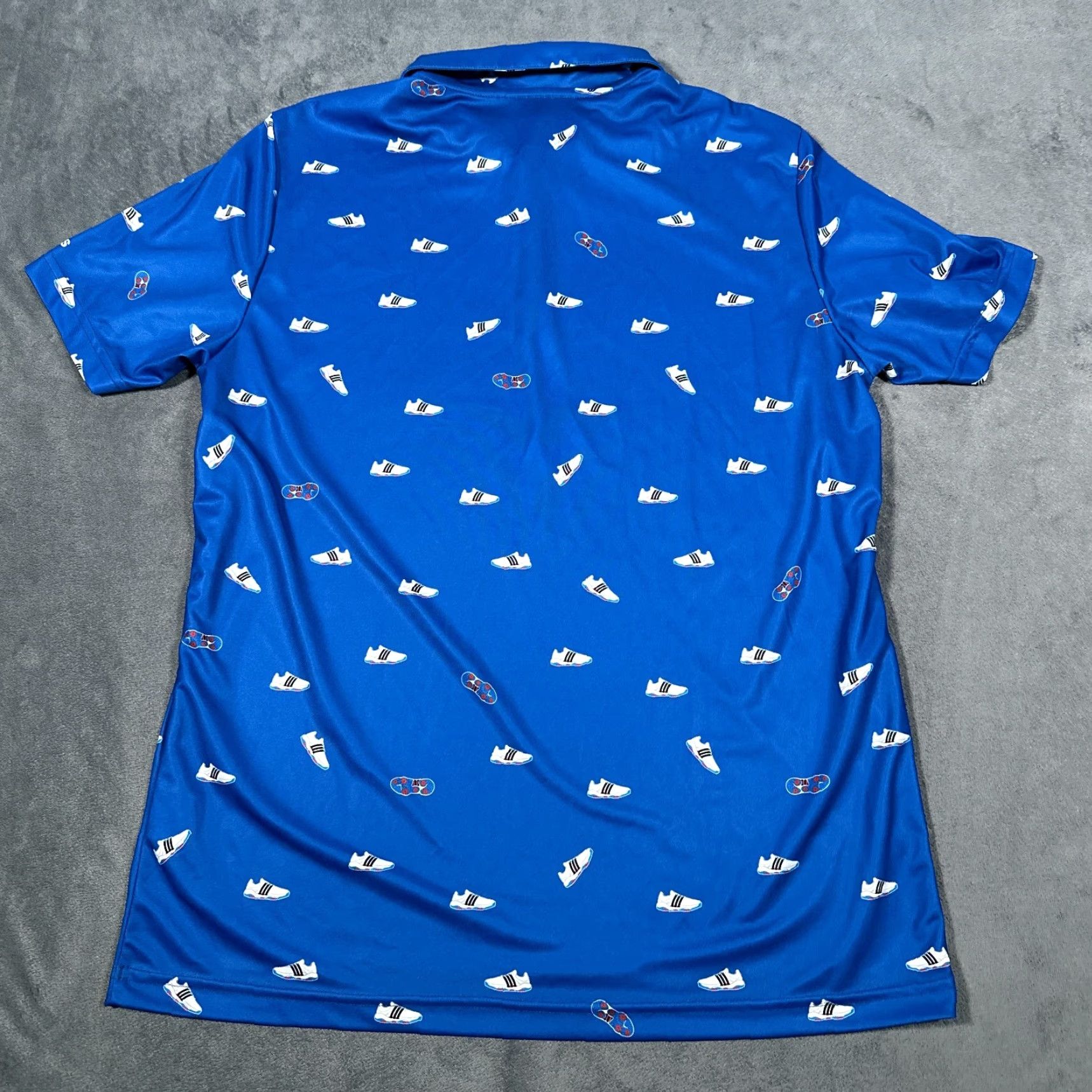 Adidas Adidas Shirt Polo Large Blue Yeezy Ultraboost All Over Print AOP Golf Mens Size US L / EU 52-54 / 3 - 7 Thumbnail
