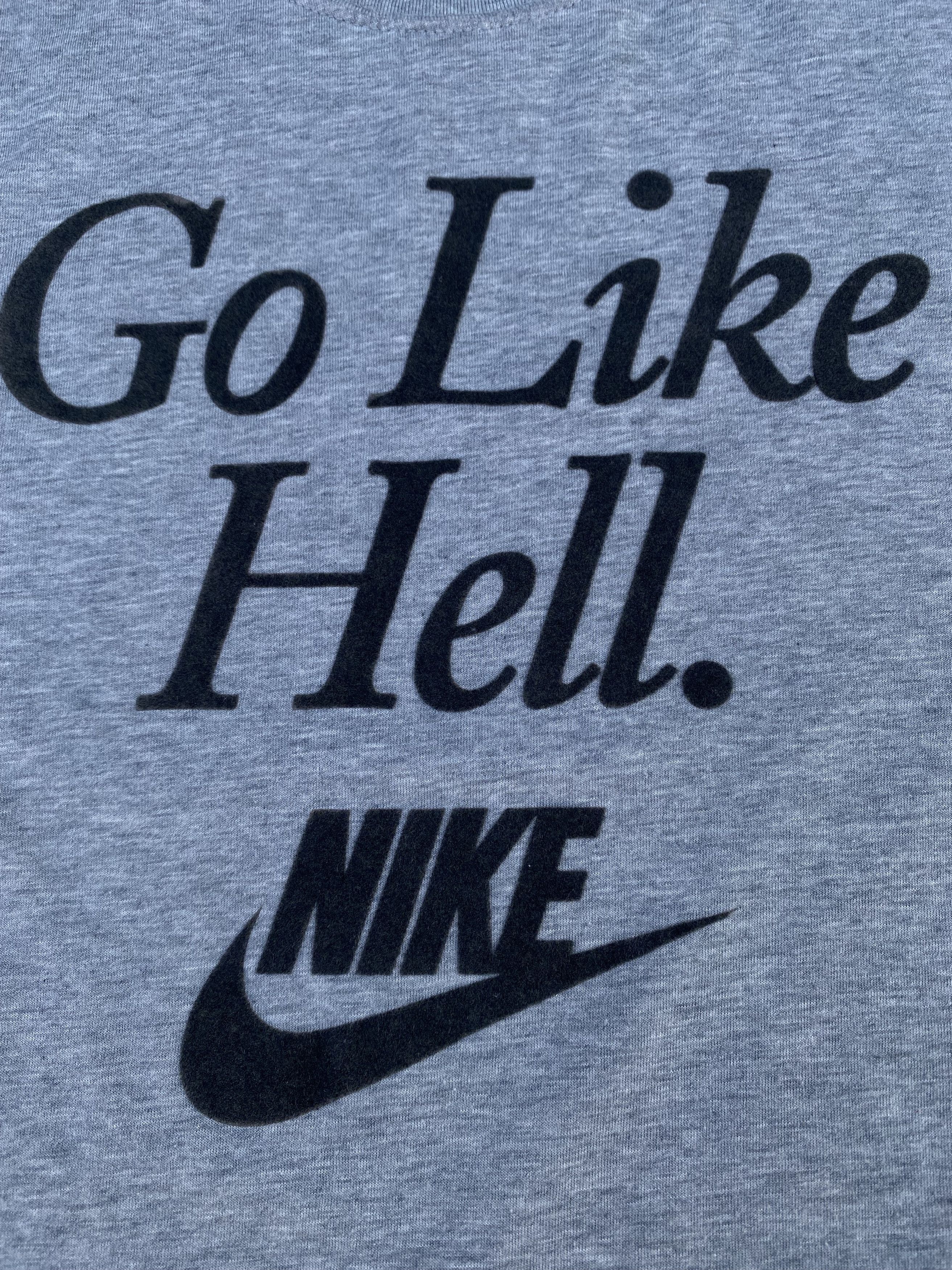 Nike × Vintage Vintage Nike Go Like Hell Tee Size US L / EU 52-54 / 3 - 2 Thumbnail