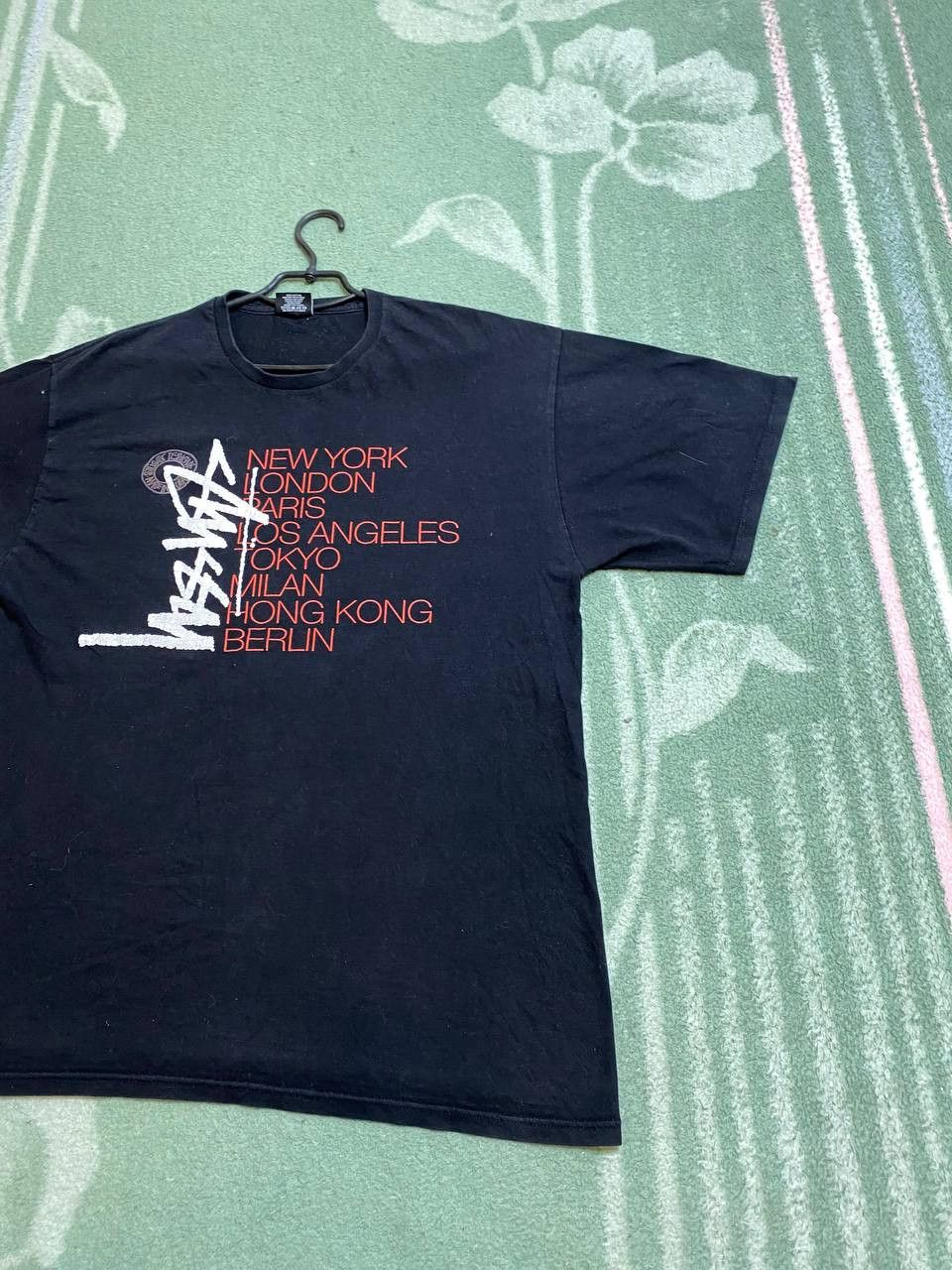 Stussy Big Print Black T-Shirt Size XL STUSSY Streetwear Size US XL / EU 56 / 4 - 5 Thumbnail