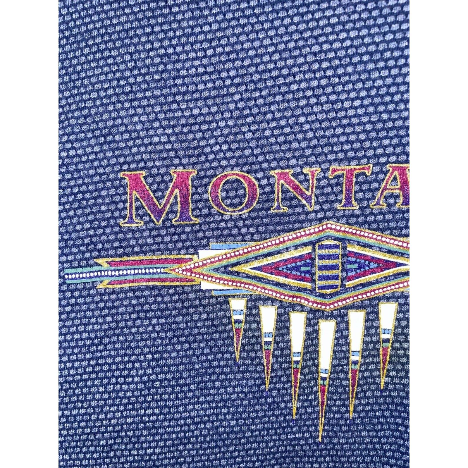 Vintage 90s Vintage Montana Shirt State Blue Graphic Tee VTG L Large Size US L / EU 52-54 / 3 - 3 Thumbnail