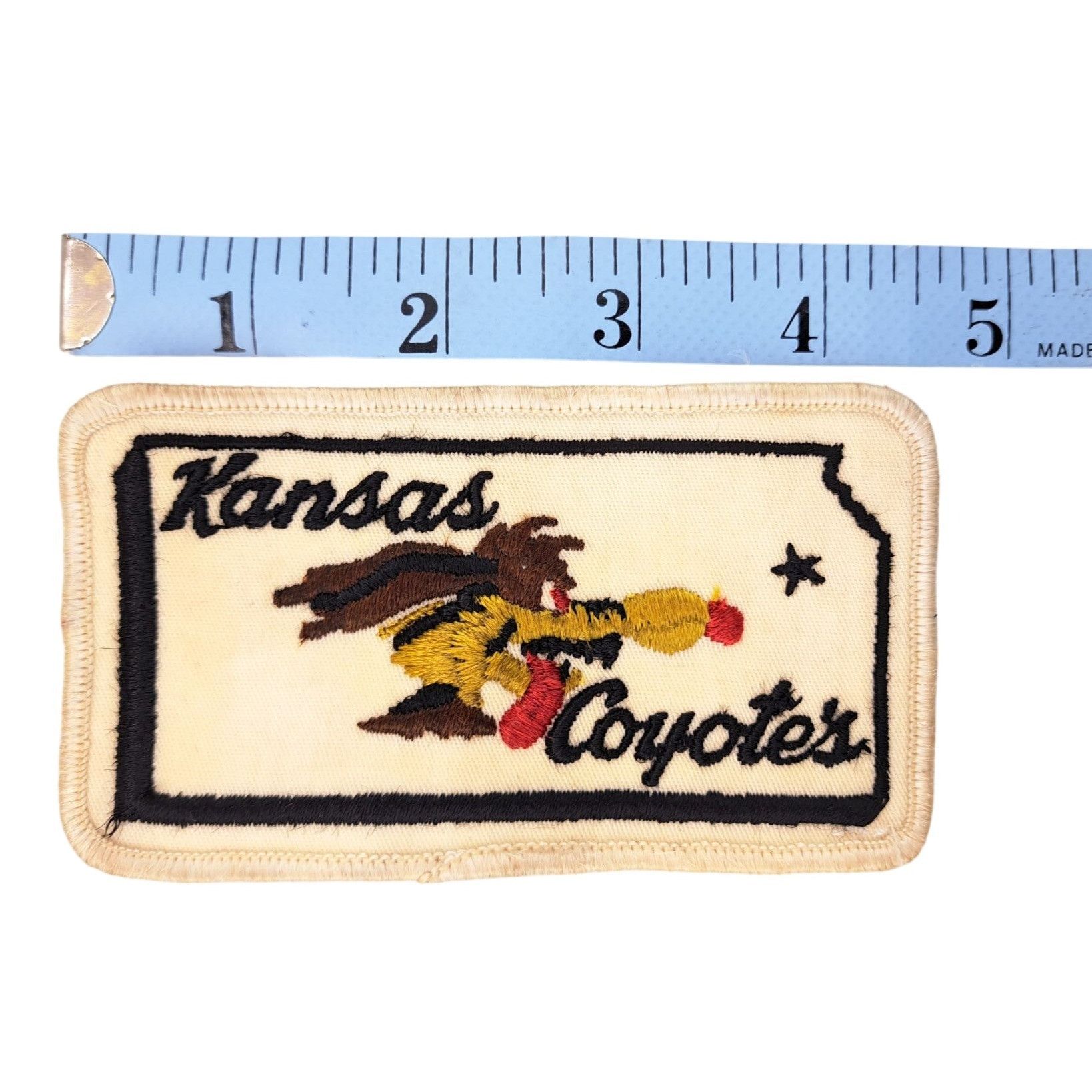 Vintage Vintage Kansas Coyotes Embroidered Patch Air National Guard Size ONE SIZE - 5 Thumbnail