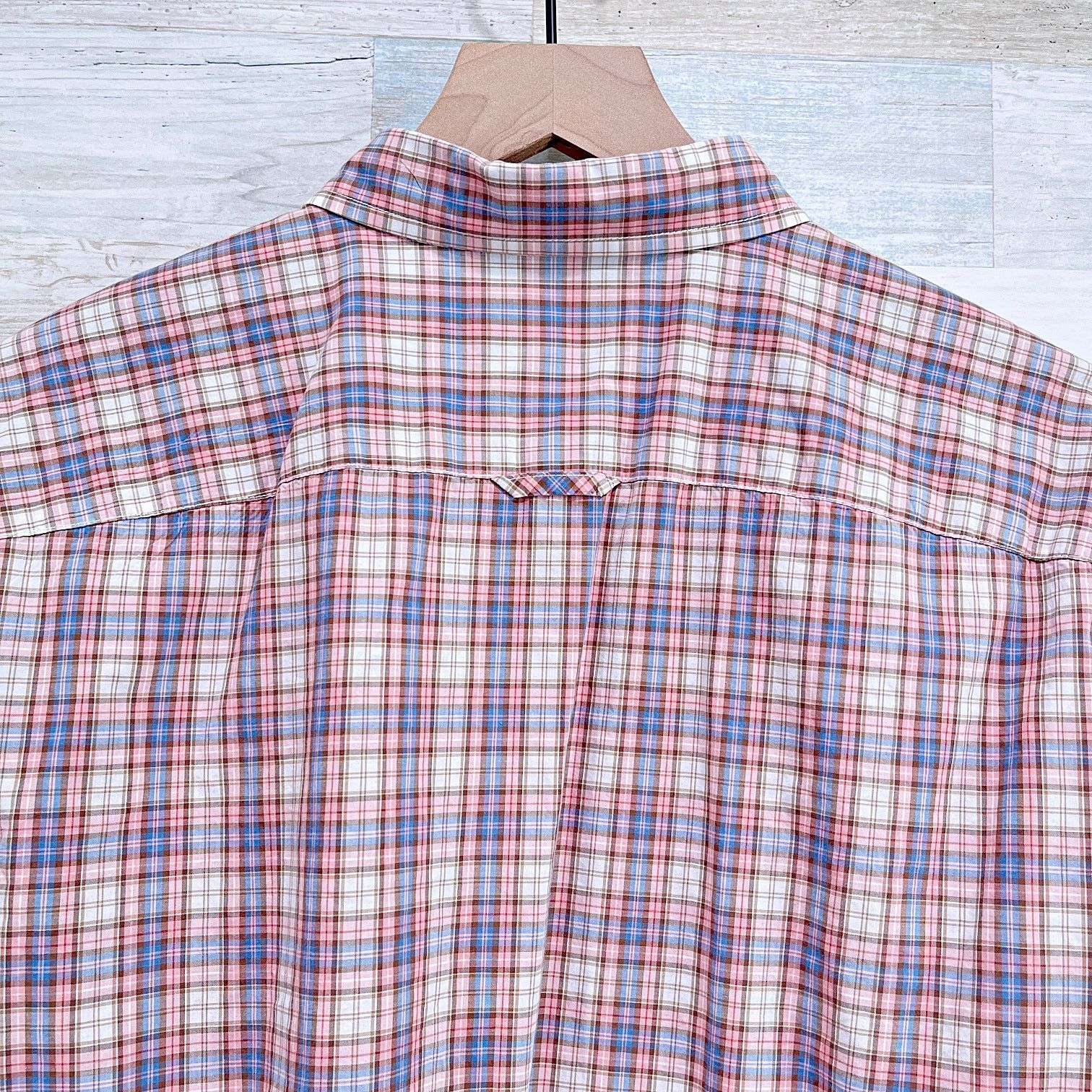 Vince Vince Poplin Plaid Long Sleeve Shirt Red Blue Mens Large Size US L / EU 52-54 / 3 - 4 Thumbnail