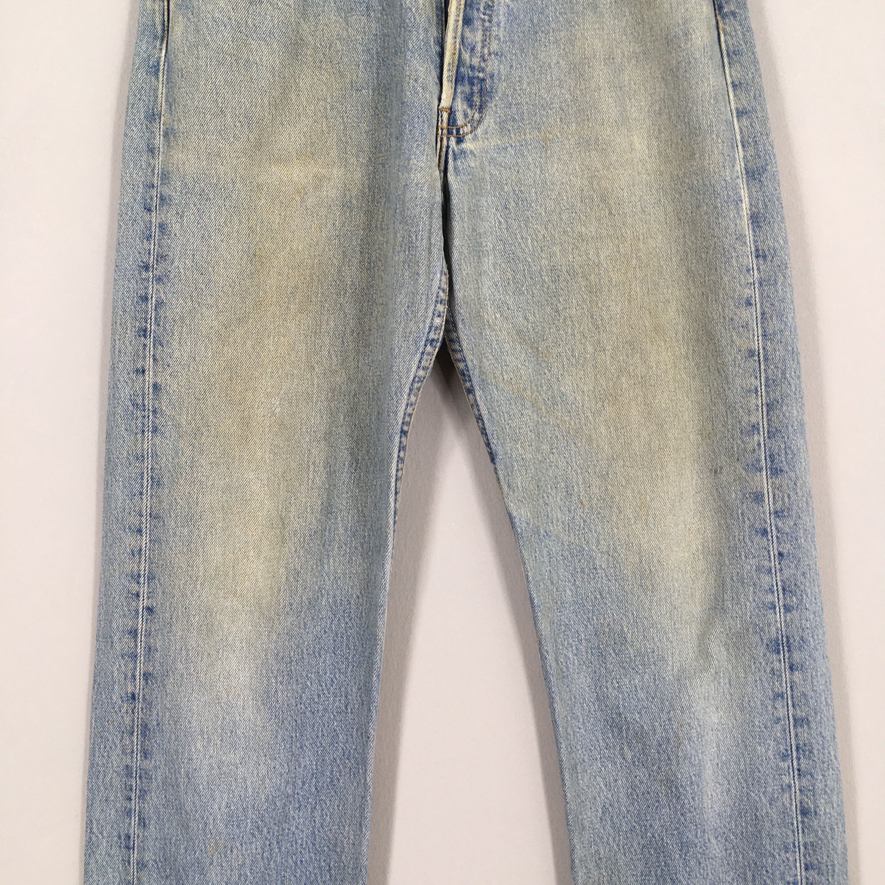 Levi's Size 31x33 Vintage 90s Levi's 501 Faded Blue Jeans S1489 Size US 31 - 3 Thumbnail