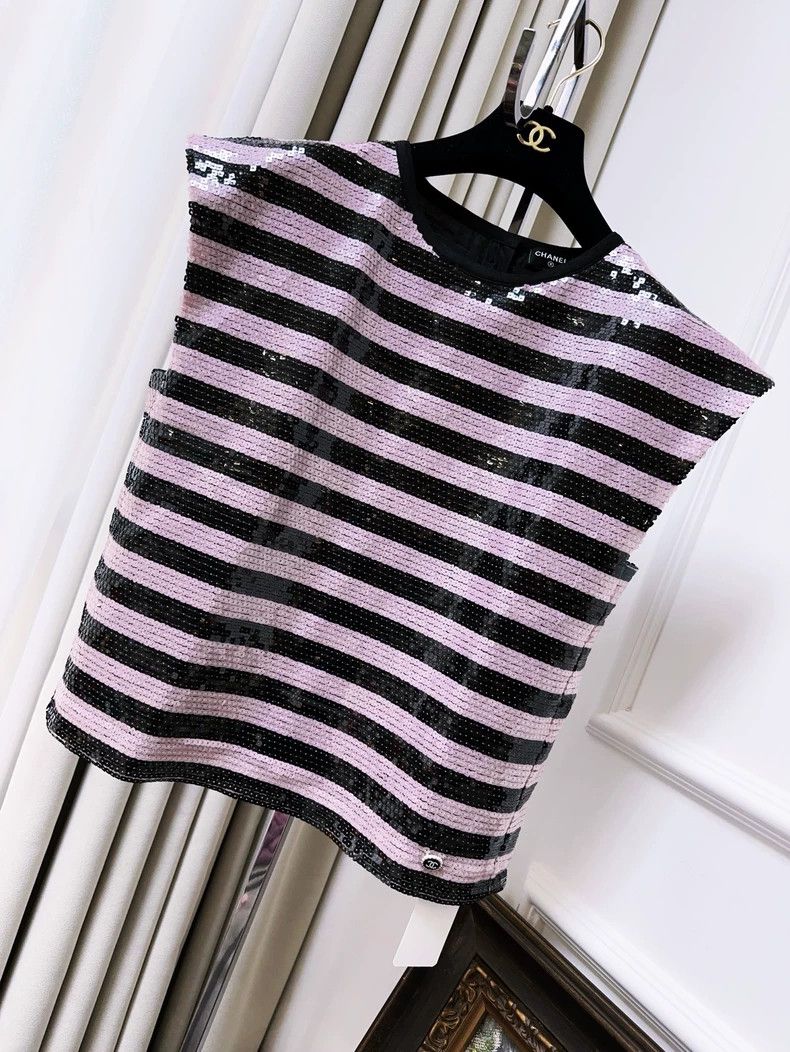 Chanel Chanel 22C Sequin Sleeveless Top- dmc Size US M / EU 48-50 / 2 - 1 Thumbnail