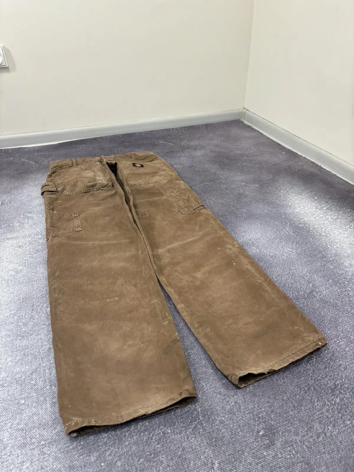 Dickies × Vintage Vintage Dickies Work Brown Y2K Hype Skate Baggy Pants Size US 32 / EU 48 - 3 Thumbnail