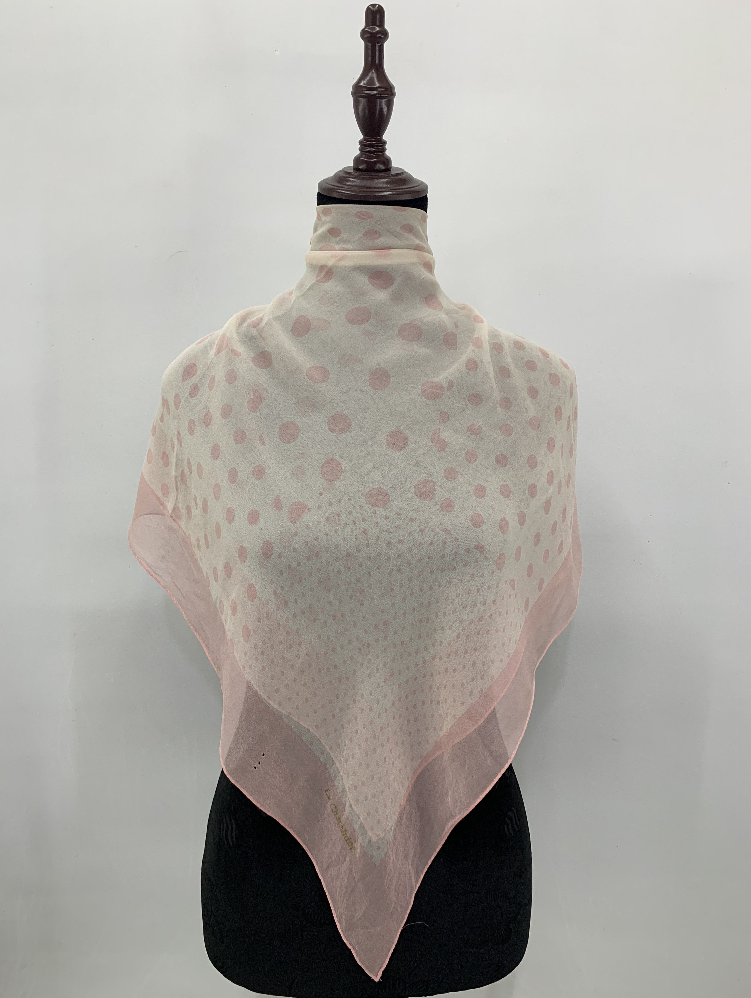 Vintage Scarf La Chatelaine Silk Scarf Neckwear - SCA510