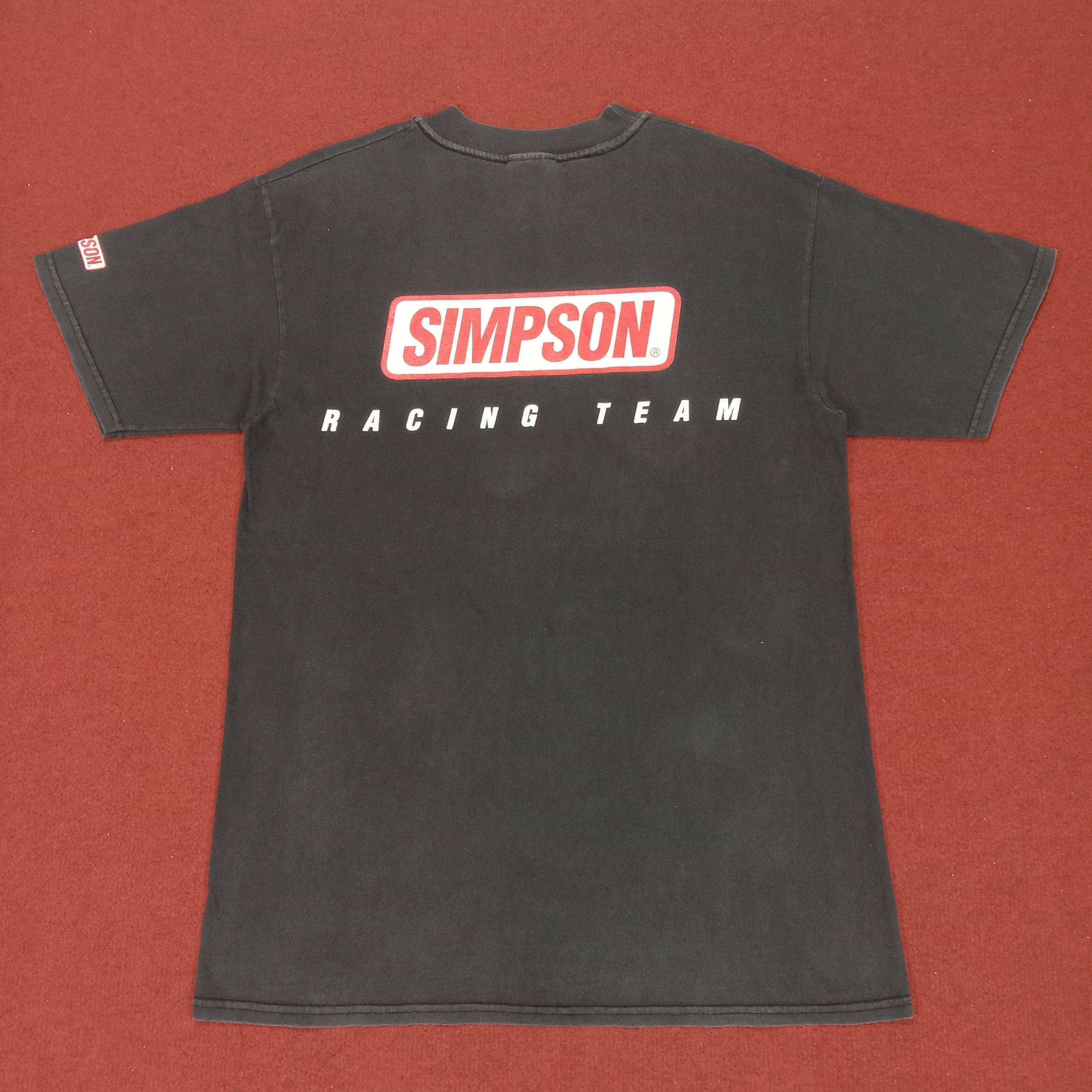 Hanes × Vintage Simpson Racing Team Vintage Tshirt Size US M / EU 48-50 / 2 - 1 Thumbnail