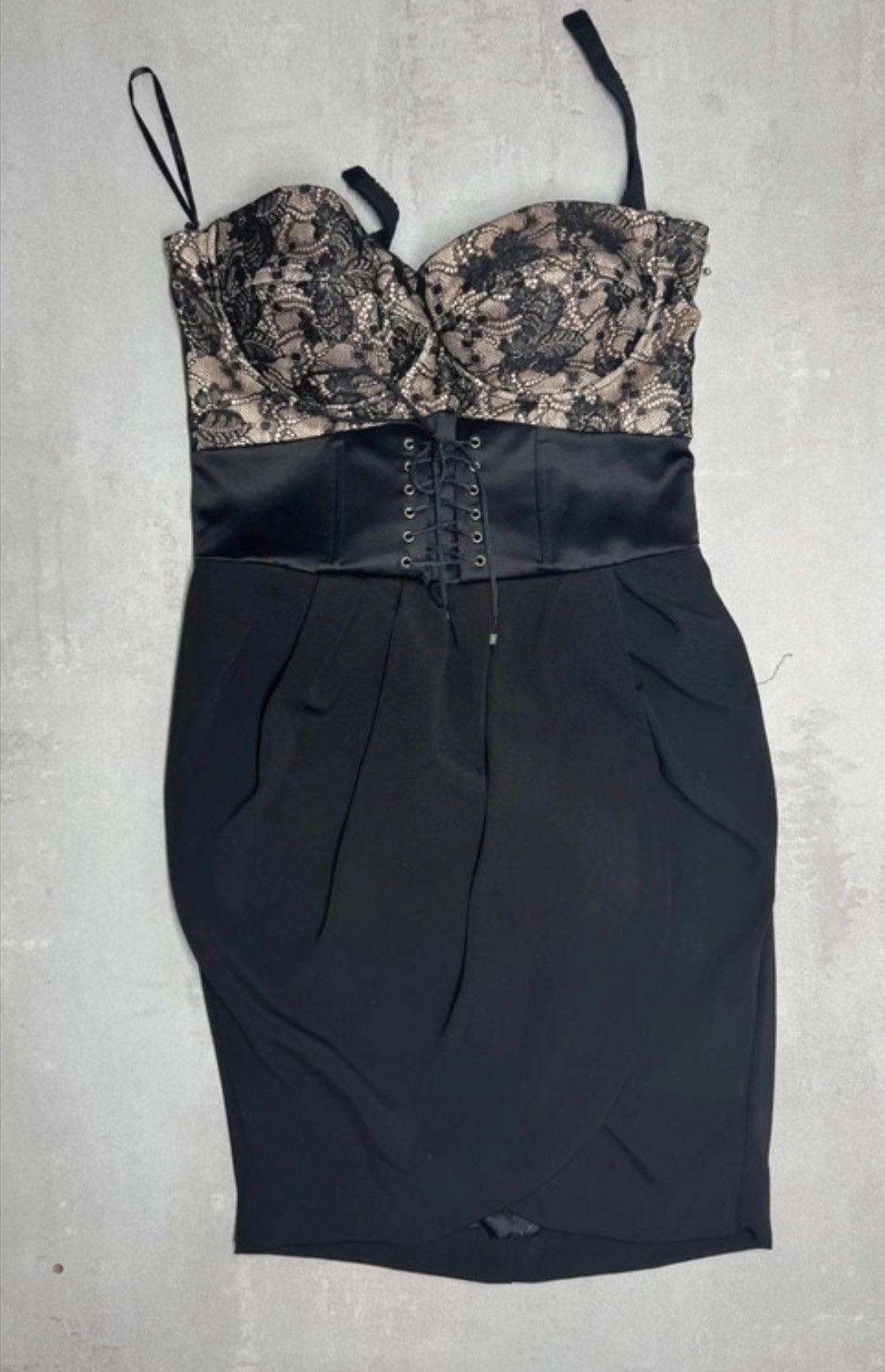 Elisabetta Franchi Elisabetta Franchi Celyn B Black Lace Corset Dress 46 XL Size XL / US 12-14 / IT 48-50 - 2 Thumbnail