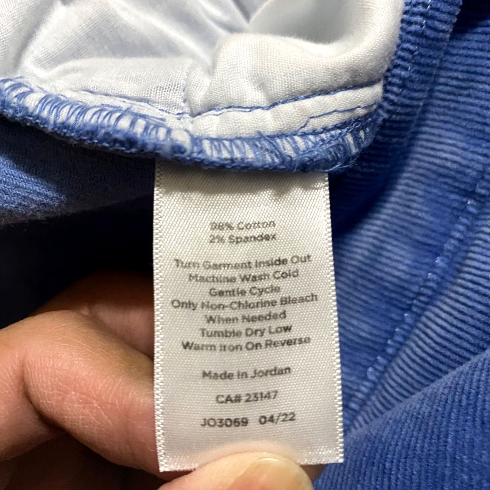 Talbots Talbots Jeans Blue Corduroy Medium Wash 8 Straight 5-Pocket Regular Rise Women’s Size 30" / US 8 / IT 44 - 5 Thumbnail