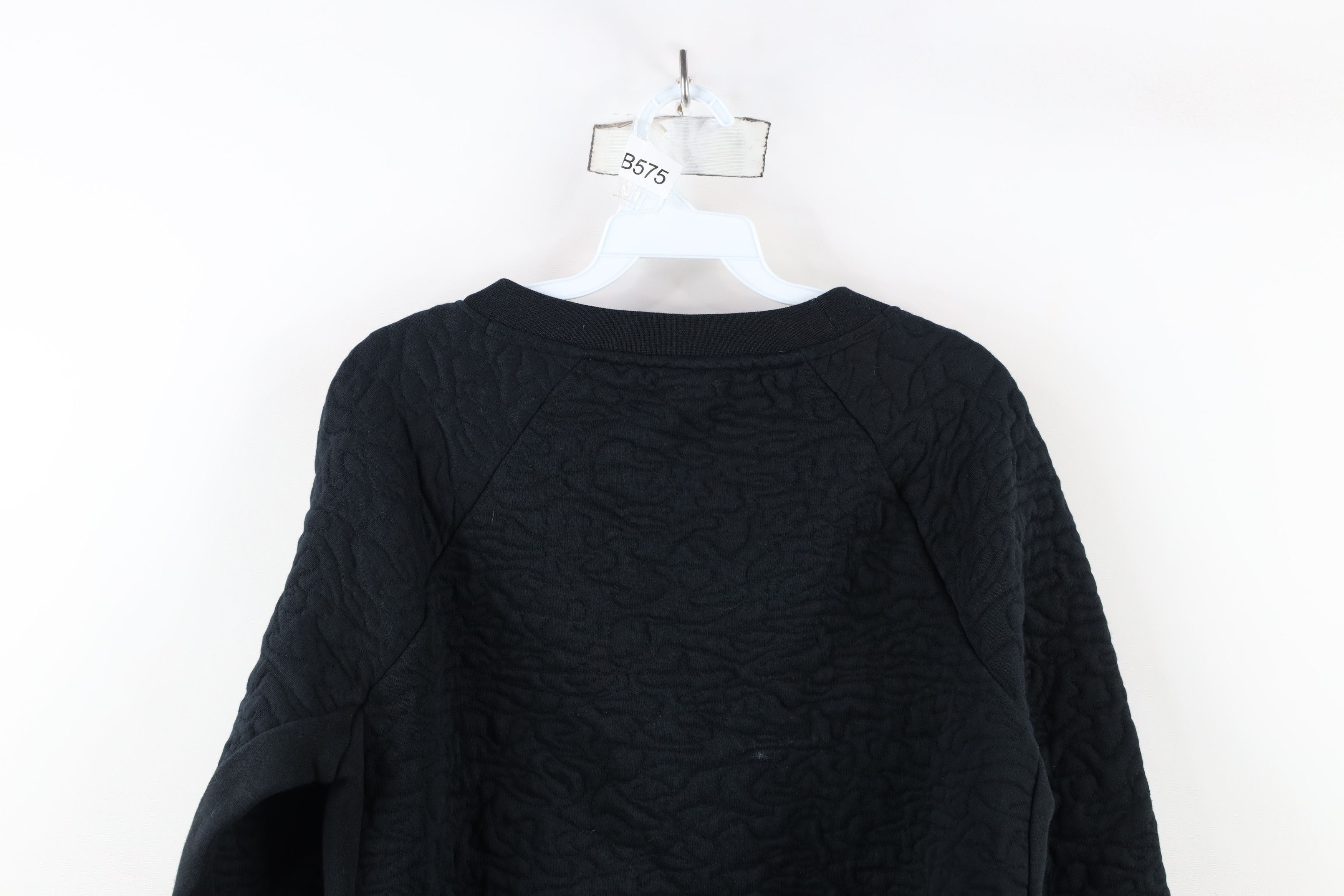 Nike × Vintage Nike Sportswear Spell Swoosh Rally Crewneck Sweatshirt Black Size XS / US 0-2 / IT 36-38 - 13 Thumbnail