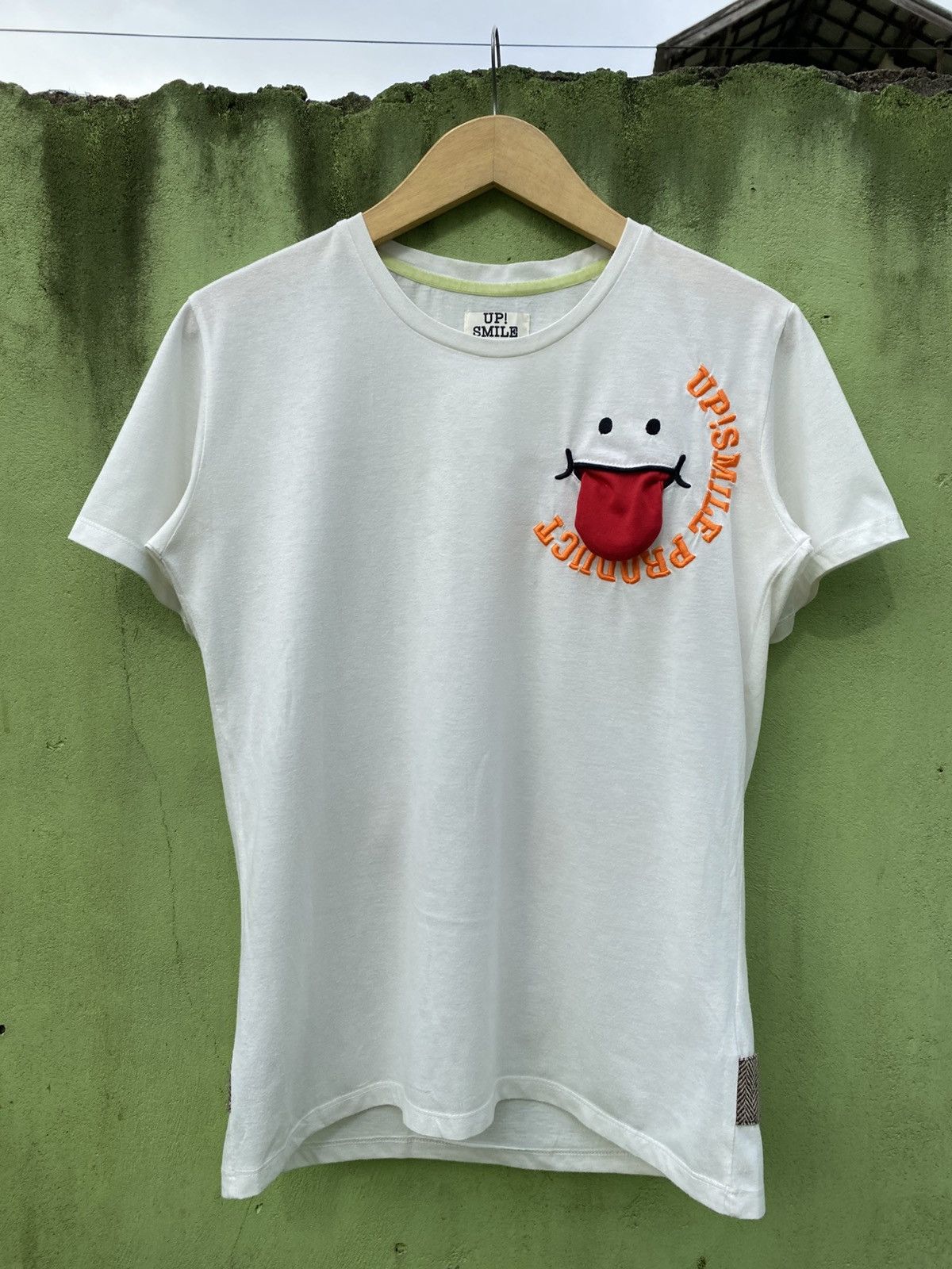 Japanese Brand Up! Smile Cartoon Tongue Patch Tee Cute Backpack 3D Japanese Size L / US 10 / IT 46 - 1 Thumbnail