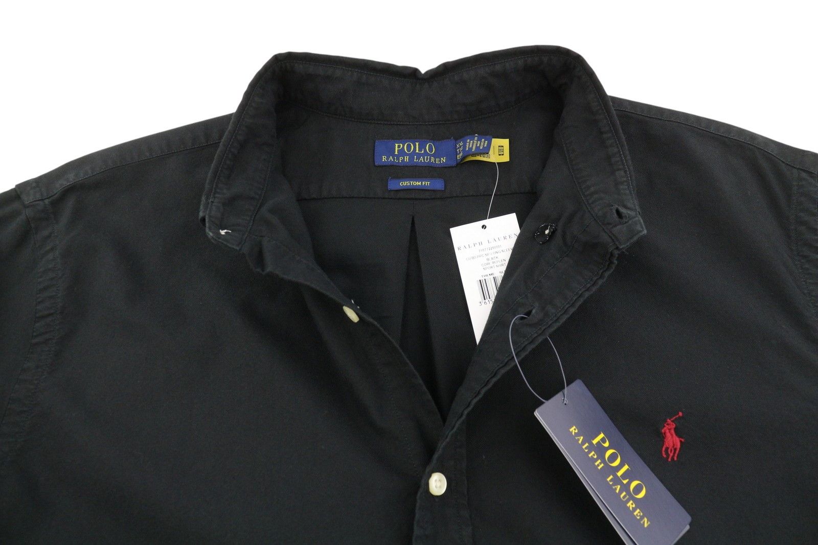Ralph Lauren CORE REPLEN 2XL Black Button-Down Neck Custom Shirt 87037 Size US XXL / EU 58 / 5 - 4 Thumbnail