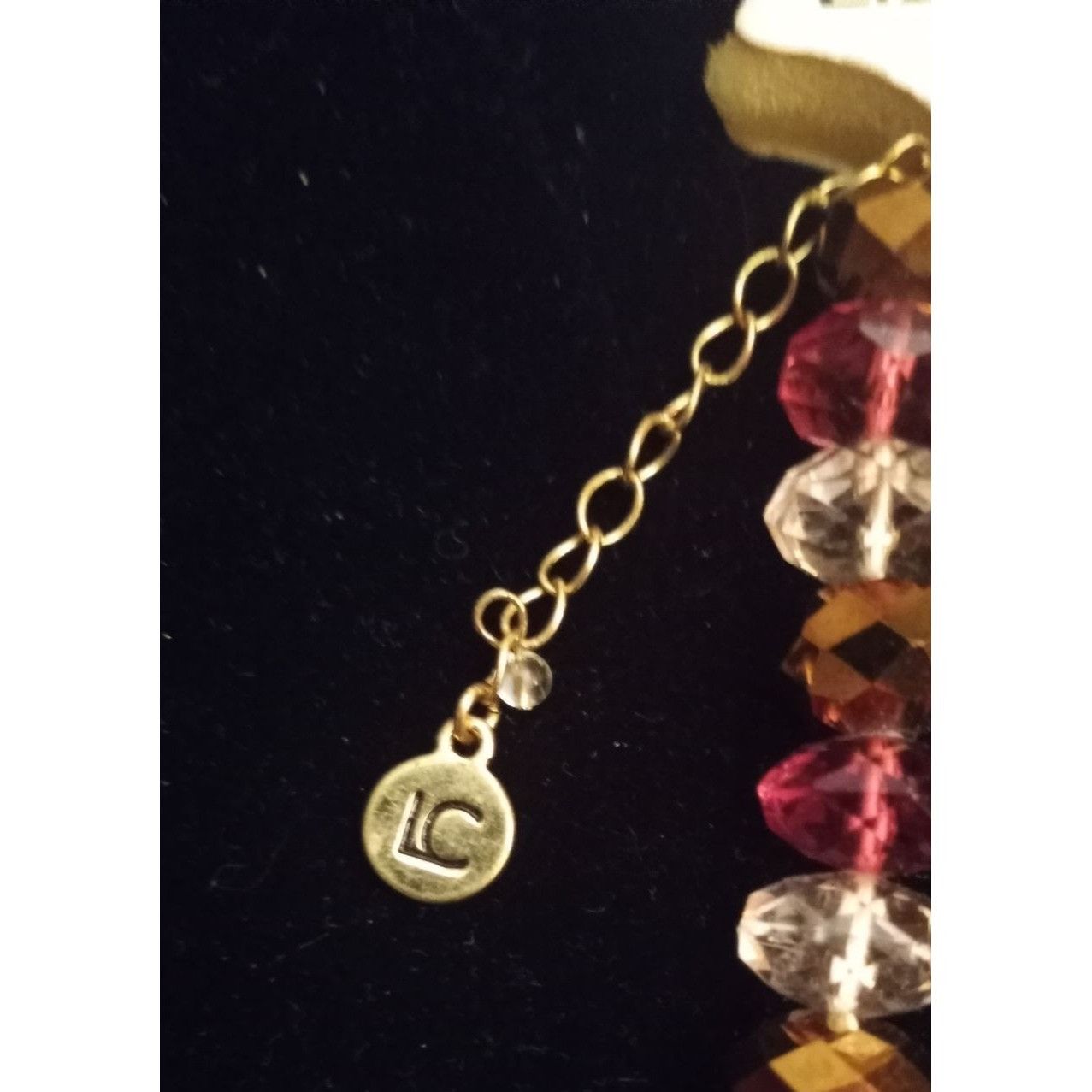 Other Liz Claiborne Necklace with Translucent Amber, Purple, Clear Size ONE SIZE - 3 Thumbnail