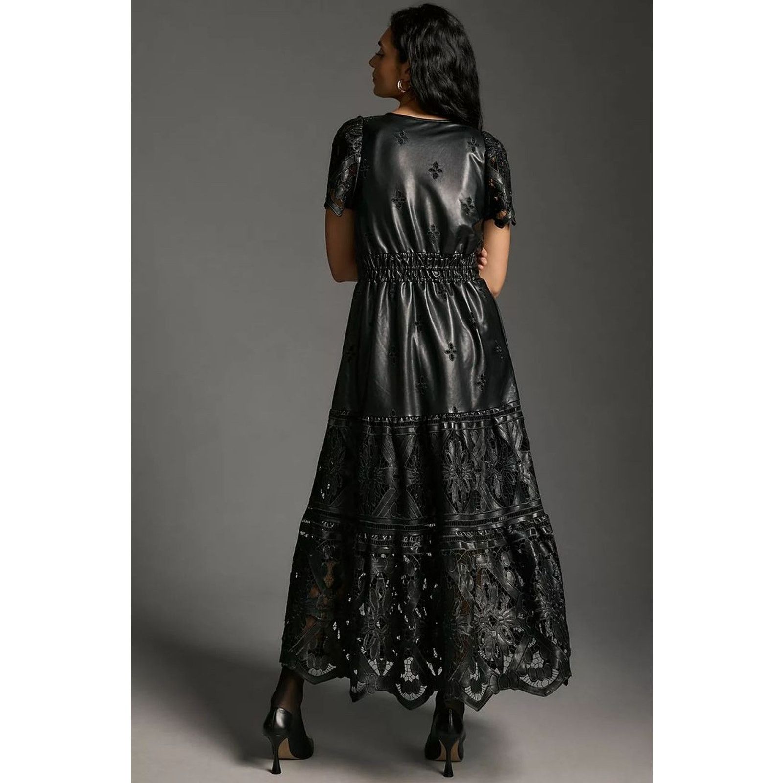Anthropologie NWT Anthropologie The Somerset Maxi Dress: Faux Leather XS Size XS / US 0-2 / IT 36-38 - 3 Thumbnail