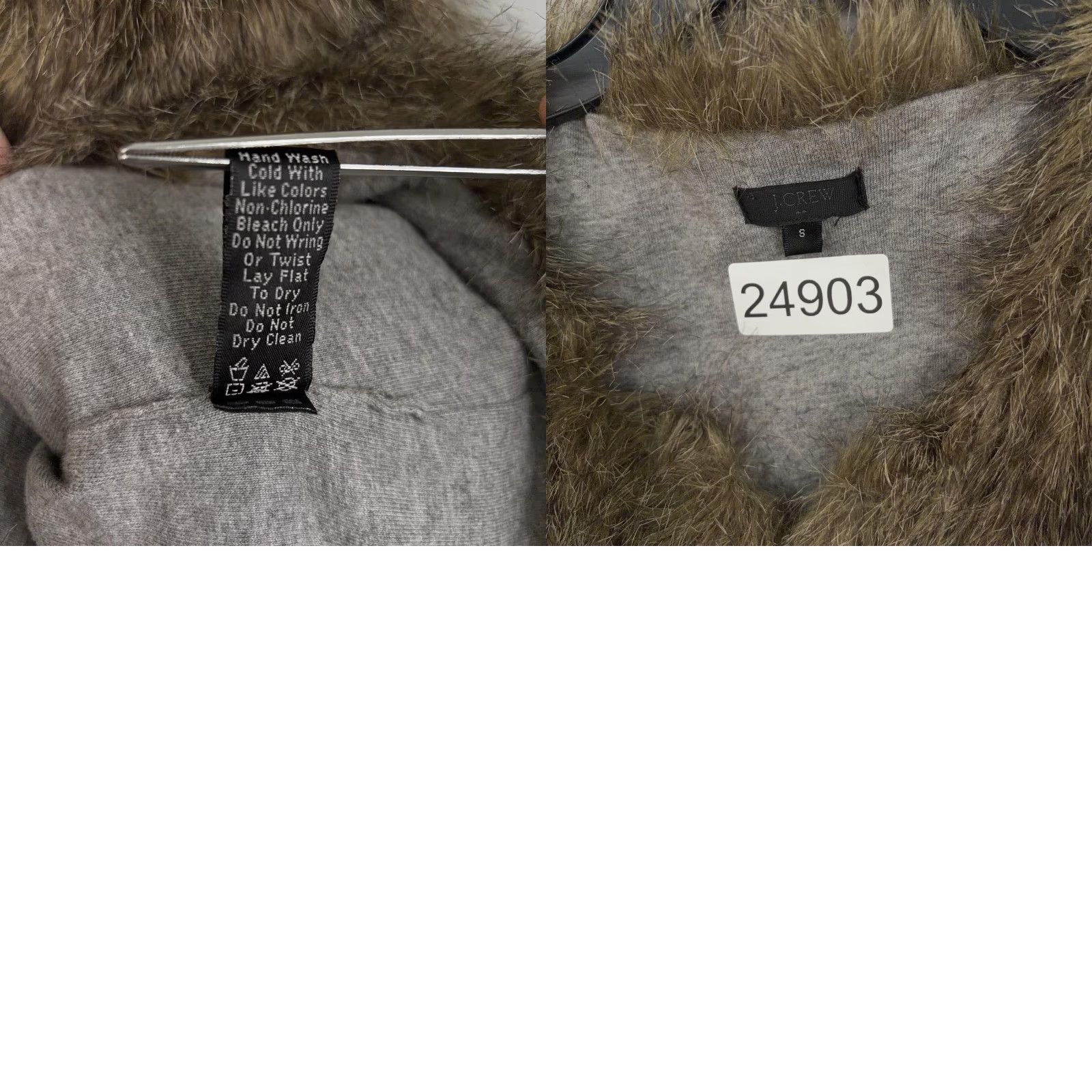 J.Crew J.CREW Vest Womens Small Brown Faux Fur Casual Fall Winter Mob Wife Cozy Warm Jacket Size S / US 4 / IT 40 - 10 Thumbnail