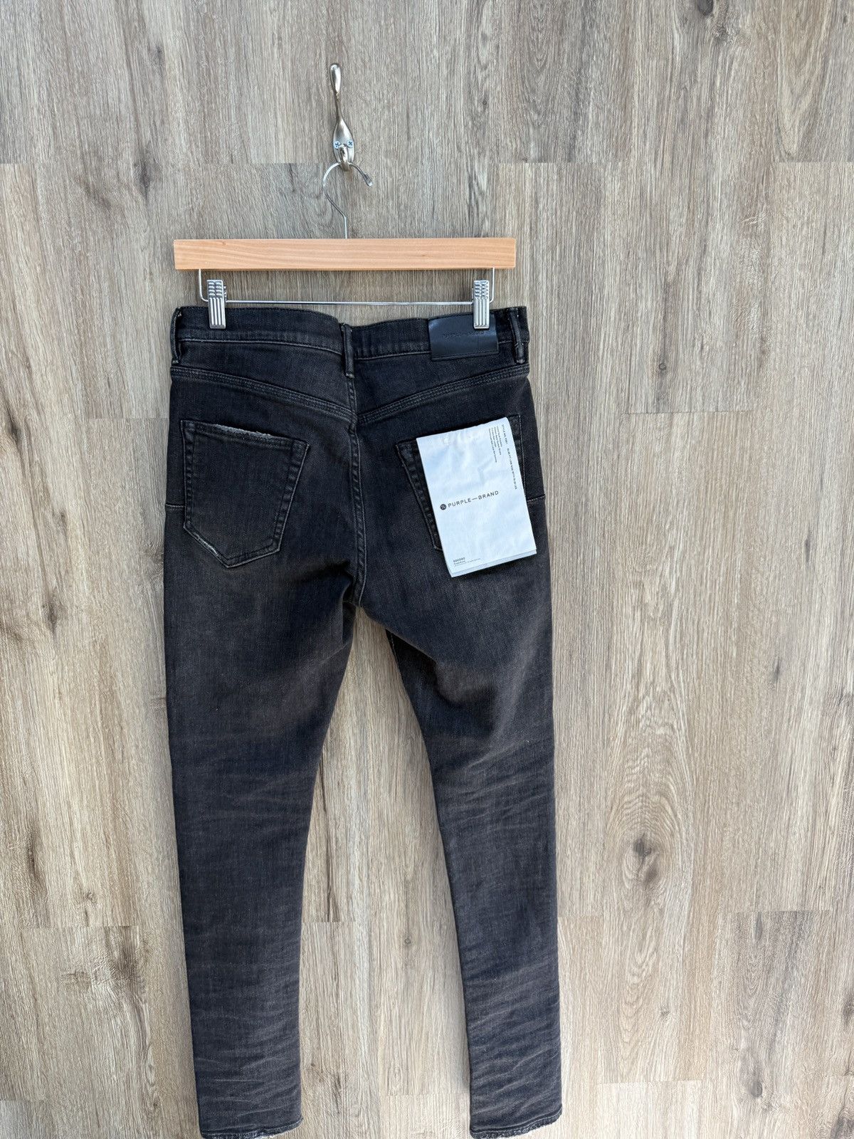 Purple Purple Black Denim Jeans Size US 29 - 6 Thumbnail