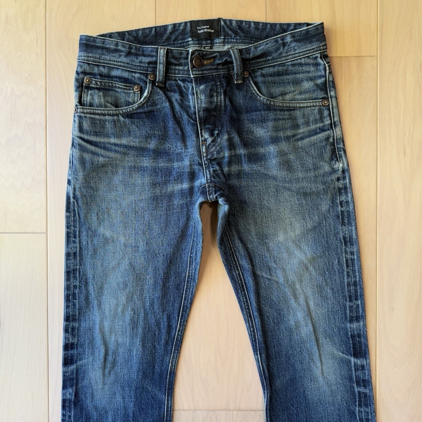 Todd Shelton Todd Shelton Selvedge Jeans 30 Blue Heavy Denim Slim Straigh Size US 30 / EU 46 - 3 Thumbnail